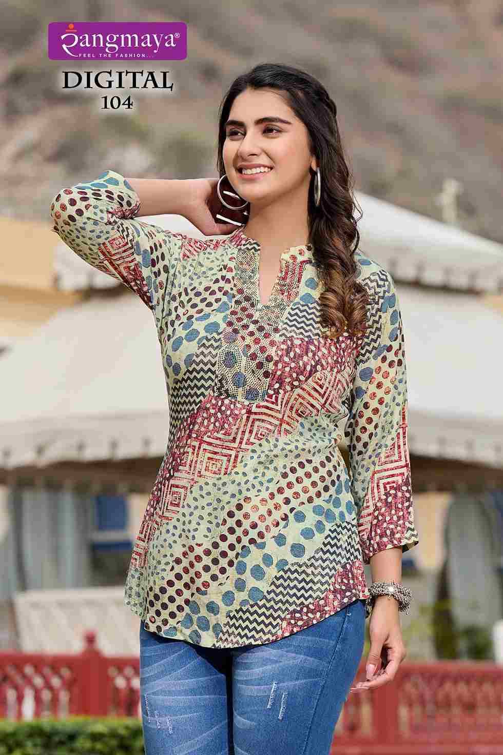 Digital By Rangmaya 101 To 106 Series Designer Stylish Fancy Colorful Beautiful Party Wear & Ethnic Wear Collection Fancy Tops At Wholesale Price