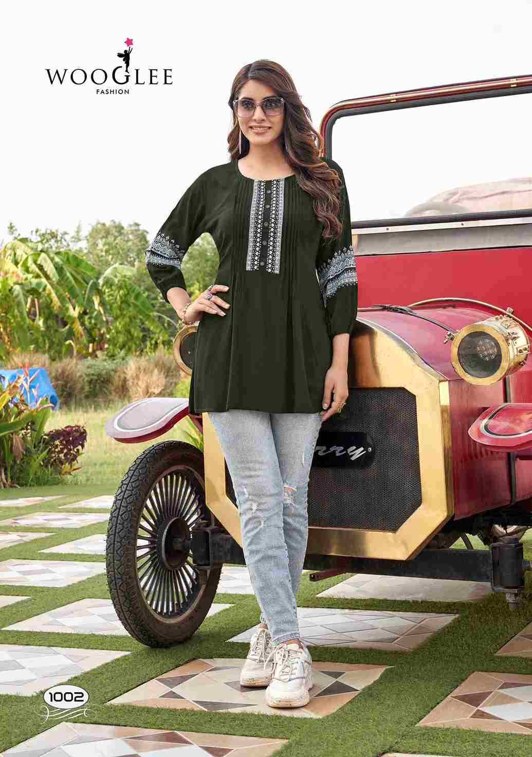 Zoya By Wooglee 1001 To 1004 Series Designer Stylish Fancy Colorful Beautiful Party Wear & Ethnic Wear Collection Rayon Tops At Wholesale Price