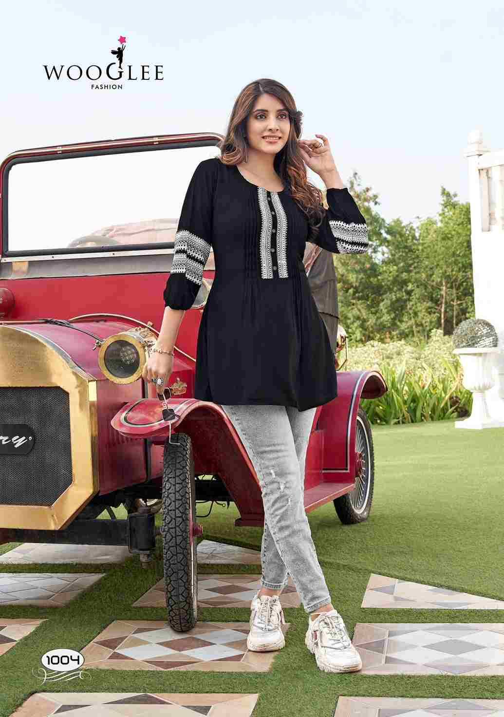 Zoya By Wooglee 1001 To 1004 Series Designer Stylish Fancy Colorful Beautiful Party Wear & Ethnic Wear Collection Rayon Tops At Wholesale Price