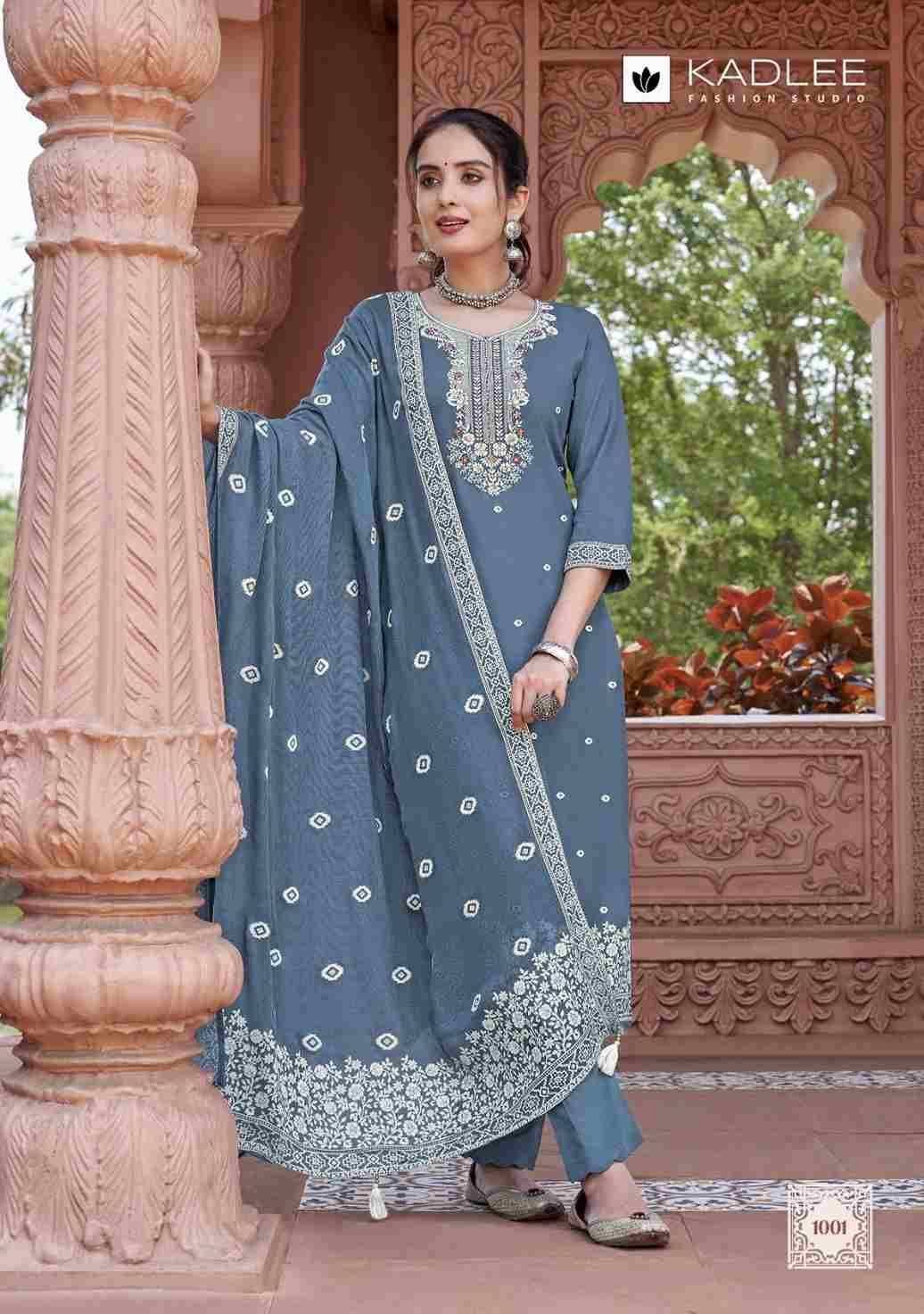 Anmol By Kadlee 1001 To 1006 Series Beautiful Festive Suits Colorful Stylish Fancy Casual Wear & Ethnic Wear Heavy Rayon Dresses At Wholesale Price