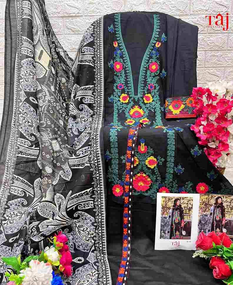 Taj Hit Design 532 By Taj Creation Beautiful Pakistani Suits Colorful Stylish Fancy Casual Wear & Ethnic Wear Pure Cotton Print With Embroidered Dresses At Wholesale Price