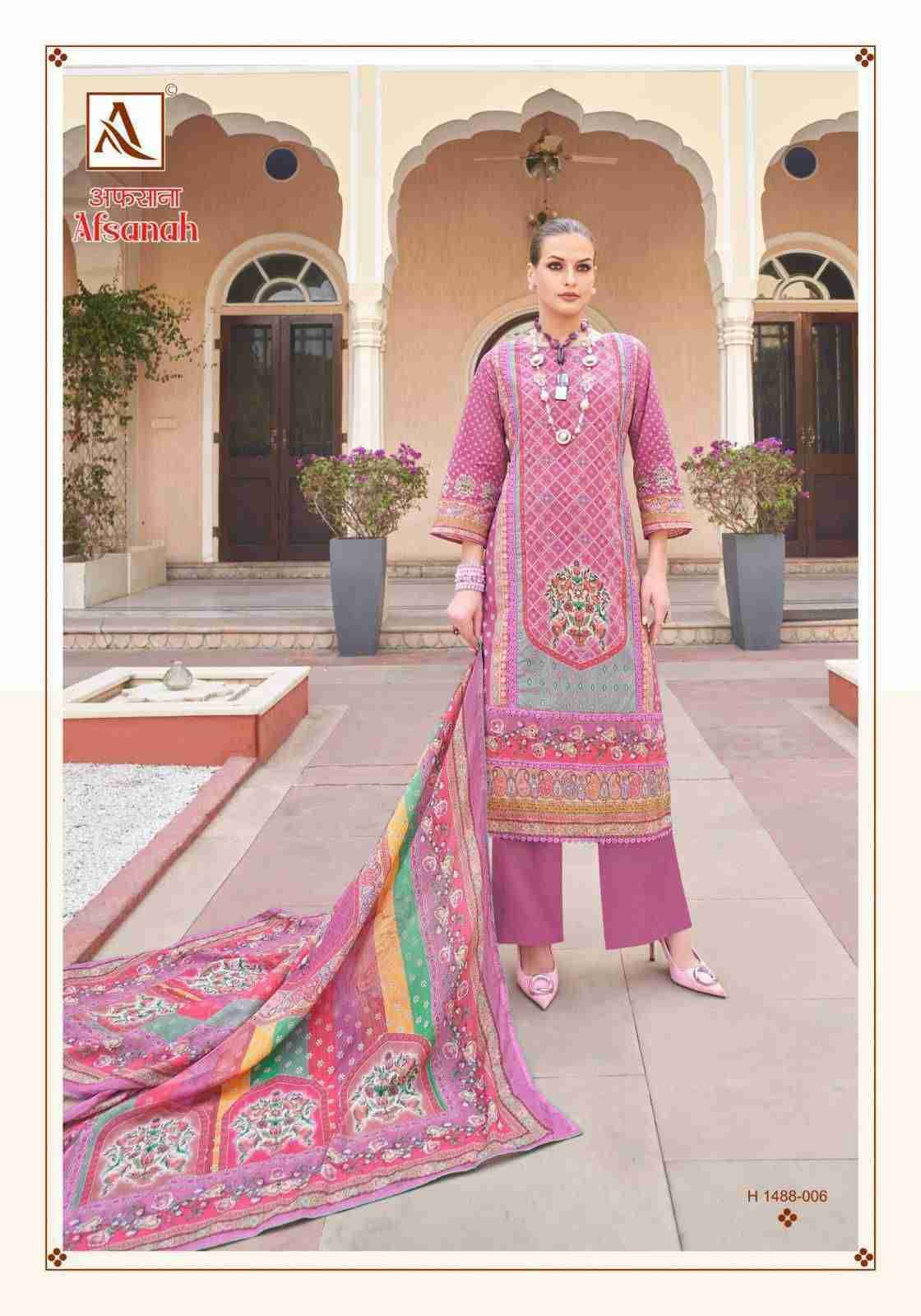 Afsanah By Alok Suit 1488-001 To 1488-006 Series Beautiful Festive Suits Colorful Stylish Fancy Casual Wear & Ethnic Wear Pure Lawn Print With Work Dresses At Wholesale Price