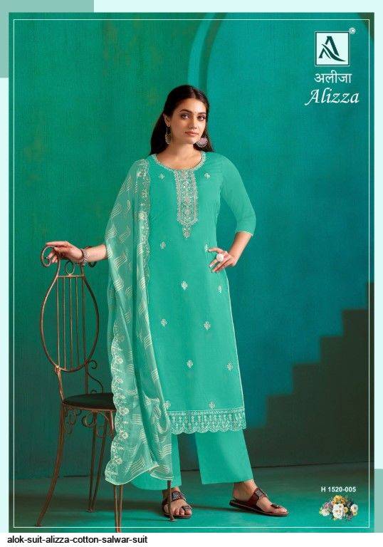 Alizza By Alok Suit 1520-001 To 1520-006 Series Beautiful Festive Suits Stylish Fancy Colorful Casual Wear & Ethnic Wear Pure Jam Cotton Print Dresses At Wholesale Price