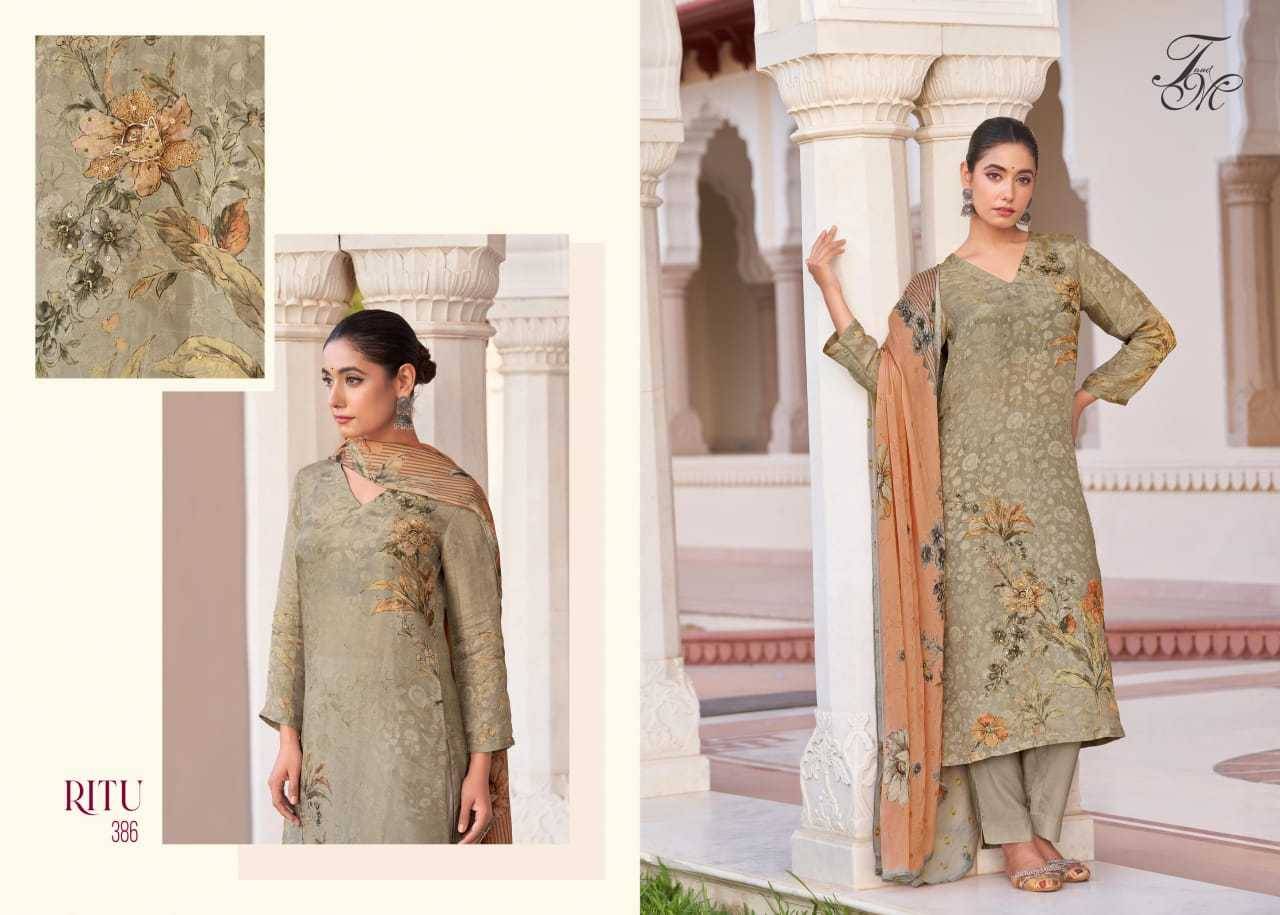 Ritu By T And M Designer Studio Beautiful Festive Suits Colorful Stylish Fancy Casual Wear & Ethnic Wear Viscose Jacquard Dresses At Wholesale Price