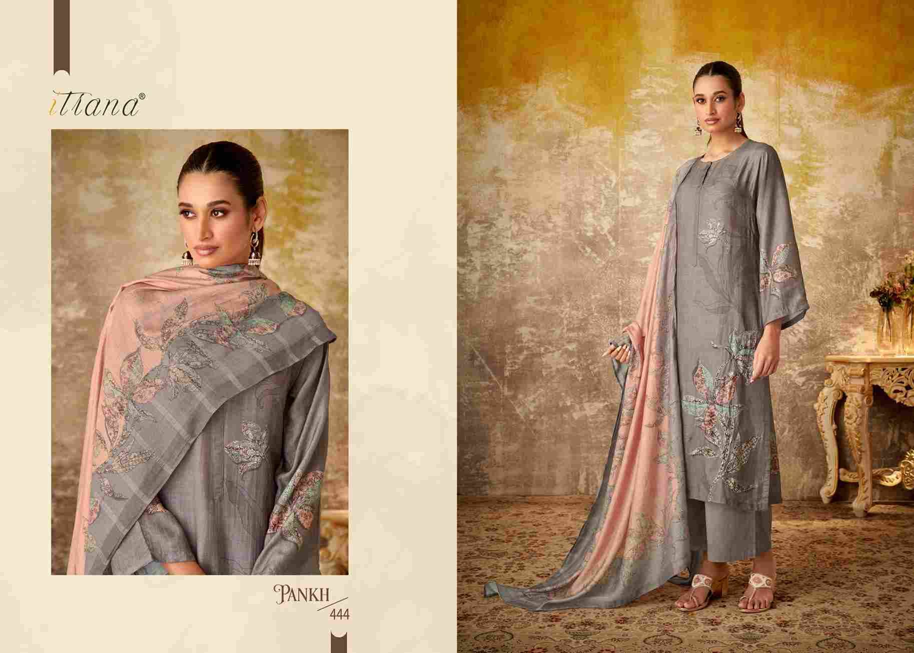 Pankh By Itrana Beautiful Festive Suits Colorful Stylish Fancy Casual Wear & Ethnic Wear Muslin Silk Dresses At Wholesale Price