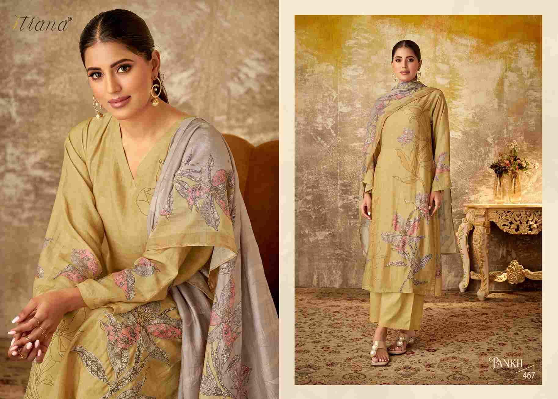 Pankh By Itrana Beautiful Festive Suits Colorful Stylish Fancy Casual Wear & Ethnic Wear Muslin Silk Dresses At Wholesale Price