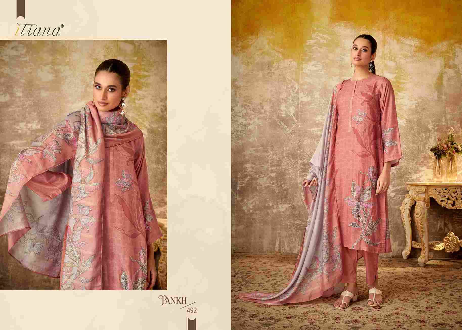 Pankh By Itrana Beautiful Festive Suits Colorful Stylish Fancy Casual Wear & Ethnic Wear Muslin Silk Dresses At Wholesale Price