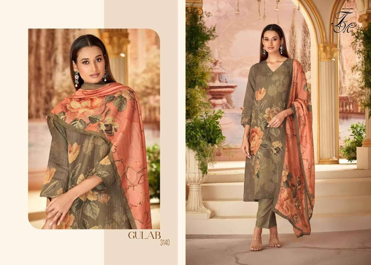 Gulab By T And M Designer Studio Beautiful Festive Suits Colorful Stylish Fancy Casual Wear & Ethnic Wear Muslin Print Dresses At Wholesale Price