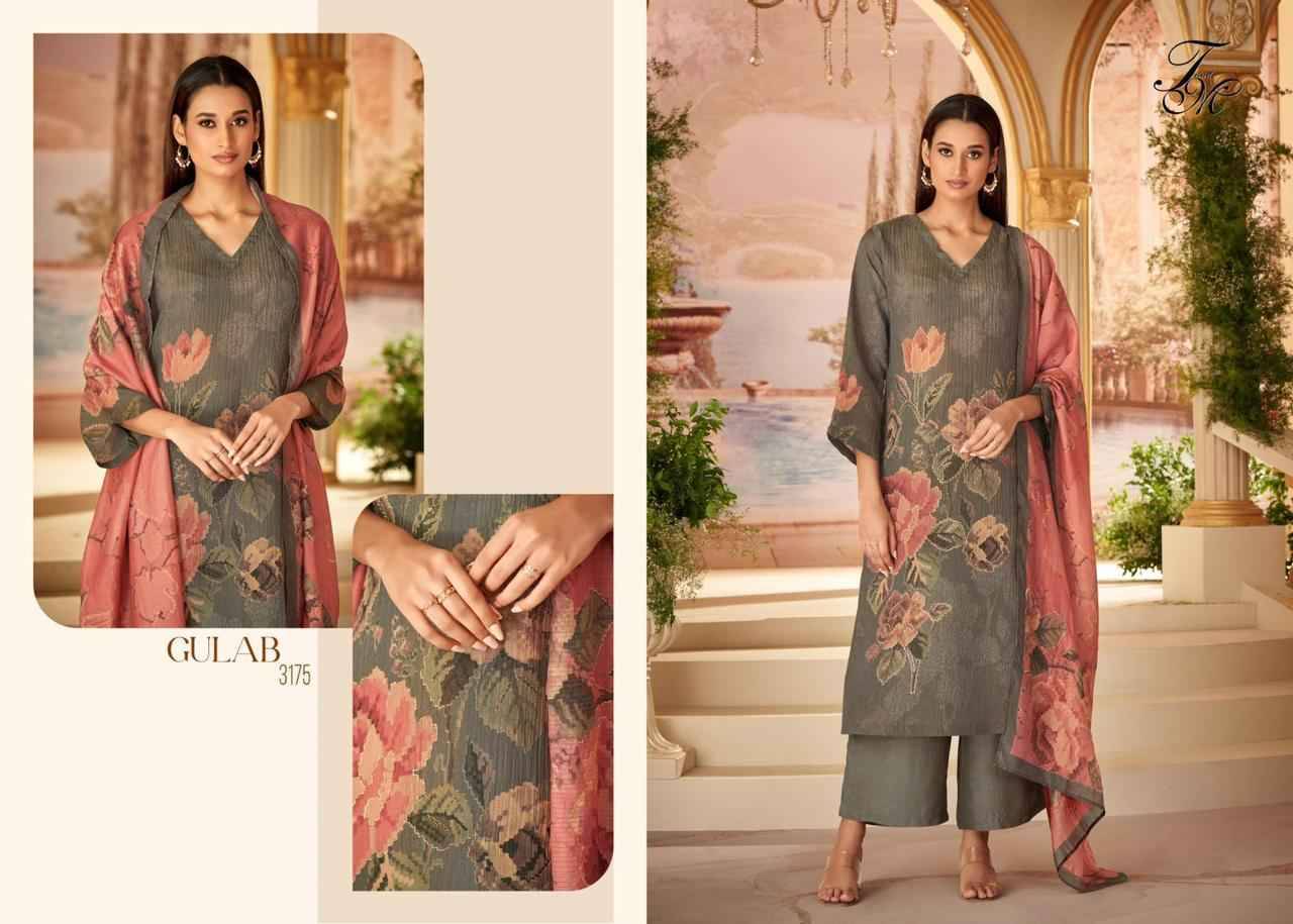 Gulab By T And M Designer Studio Beautiful Festive Suits Colorful Stylish Fancy Casual Wear & Ethnic Wear Muslin Print Dresses At Wholesale Price