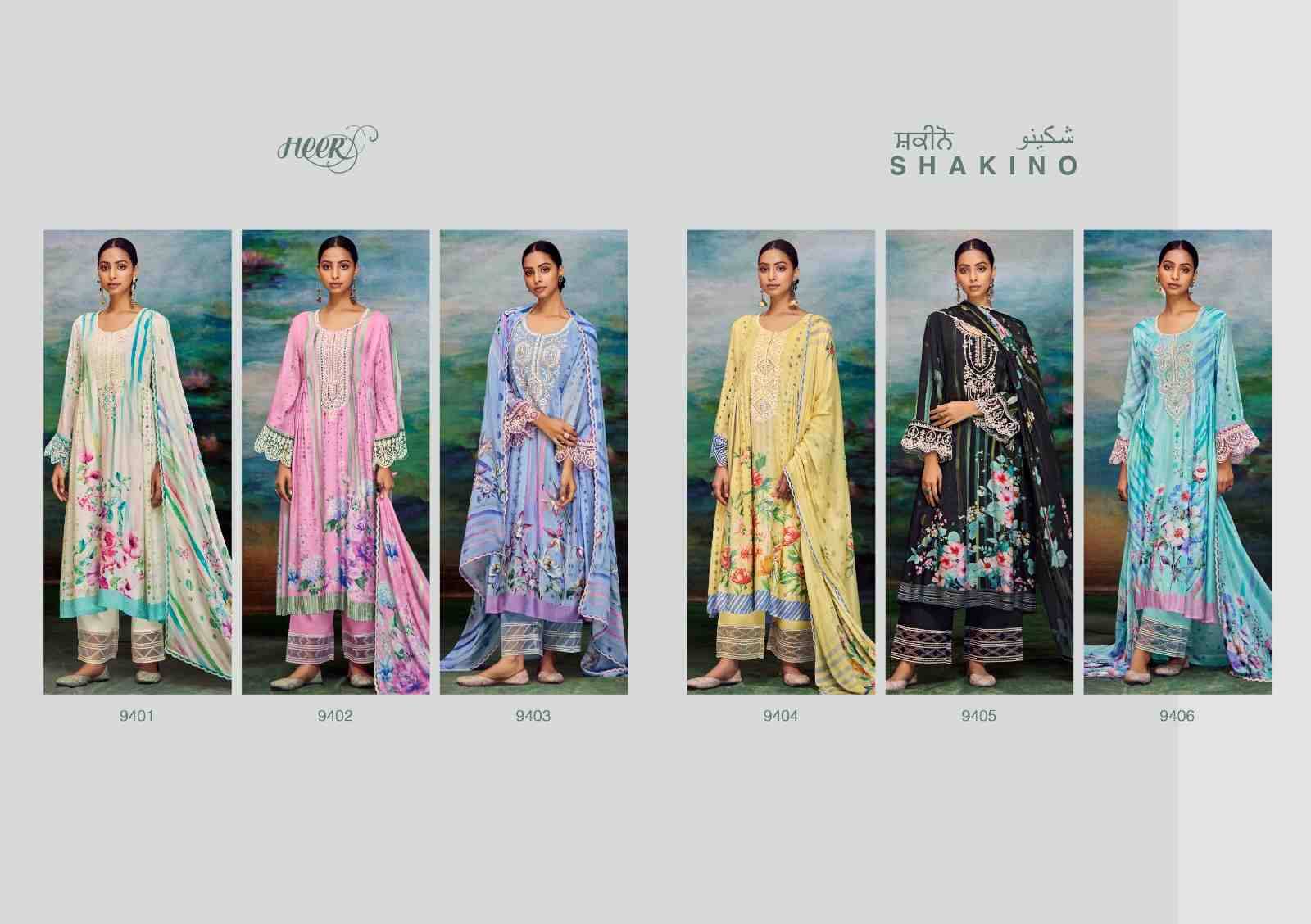 Shakino By Kimora Fashion 9401 To 9406 Series Beautiful Stylish Festive Suits Fancy Colorful Casual Wear & Ethnic Wear & Ready To Wear Pure Muslin Print Dresses At Wholesale Price