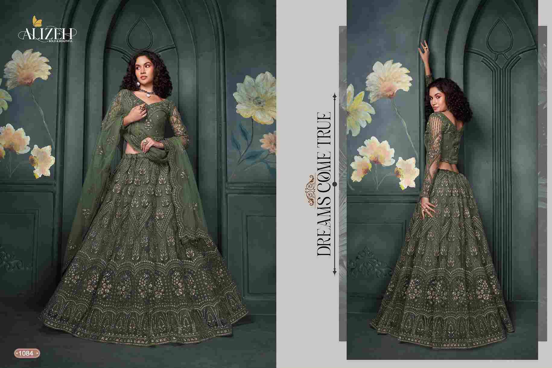 Bridal Heritage Vol-5 By Alizeh 1081 To 1084 Series Indian Traditional Bridal Beautiful Stylish Designer Banarasi Silk Jacquard Embroidered Party Wear Net Lehengas At Wholesale Price