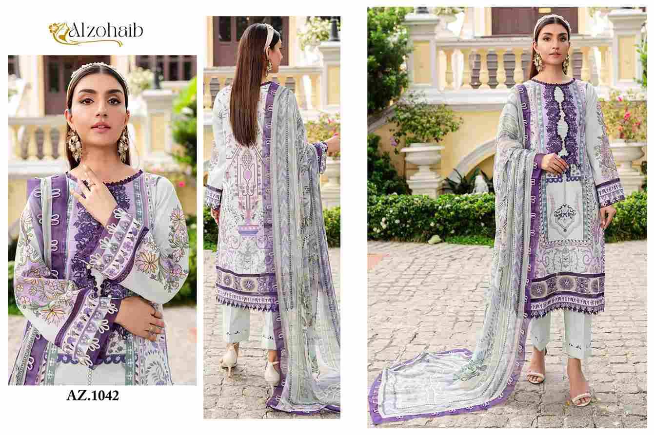 Queen Court Vol-2 By Alzohaib 1039 To 1043 Series Wholesale Designer Pakistani Suits Collection Beautiful Stylish Fancy Colorful Party Wear & Occasional Wear Pure Cotton Print Dresses At Wholesale Price