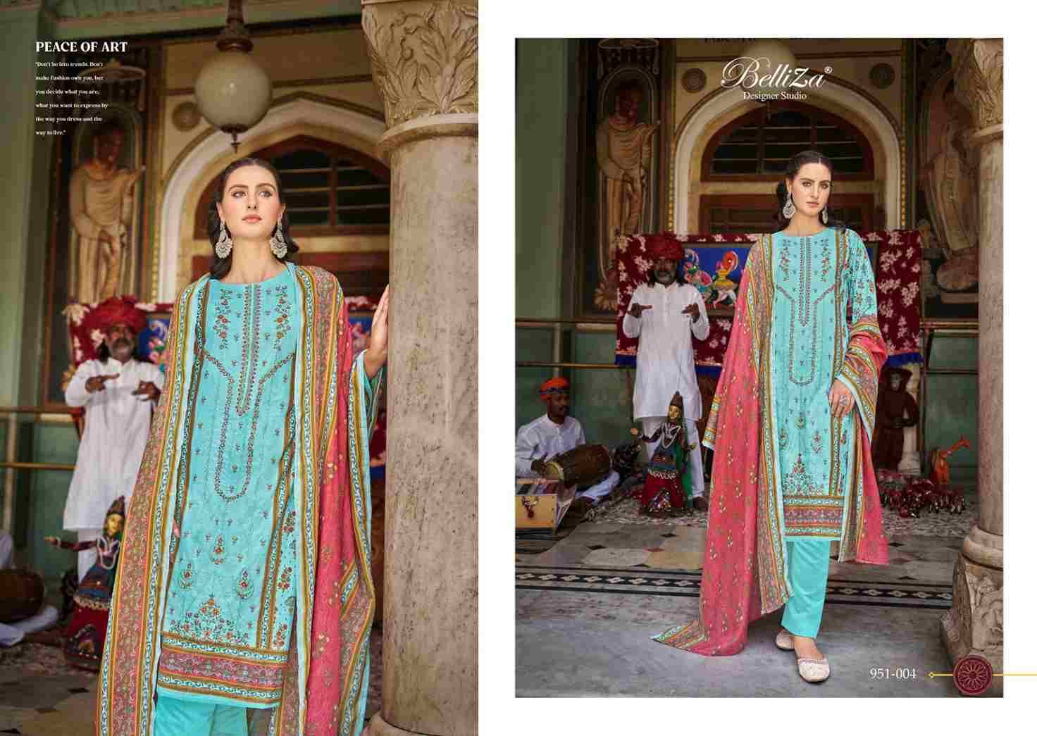 Bin Saeed Vol-6 By Belliza 951-001 To 951-008 Series Beautiful Stylish Festive Suits Fancy Colorful Casual Wear & Ethnic Wear & Ready To Wear Pure Cotton Digital Print Dresses At Wholesale Price