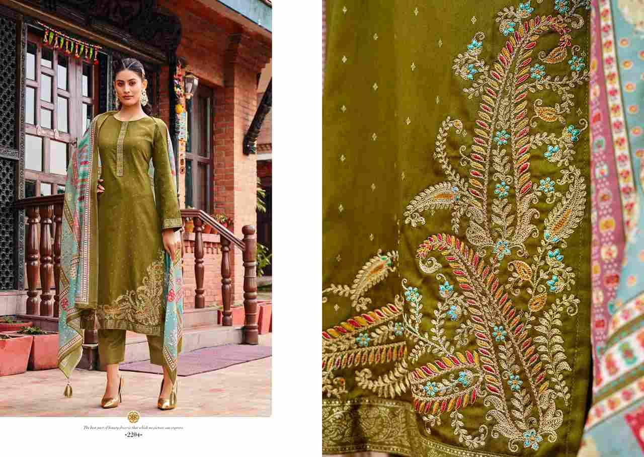 Fitoor By Karachi Prints 2201 To 2206 Series Beautiful Festive Suits Colorful Stylish Fancy Casual Wear & Ethnic Wear Pure Jam Satin Print With Work Dresses At Wholesale Price