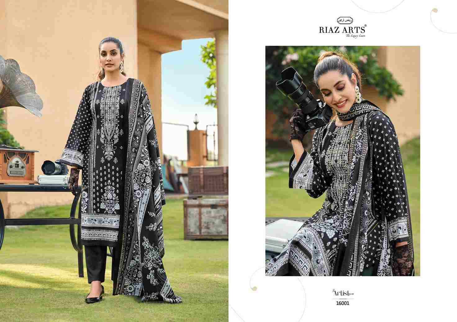 The Artist Vol-4 By Riaz Arts 16001 To 16008 Series Beautiful Festive Suits Stylish Fancy Colorful Casual Wear & Ethnic Wear Pure Lawn Print Dresses At Wholesale Price