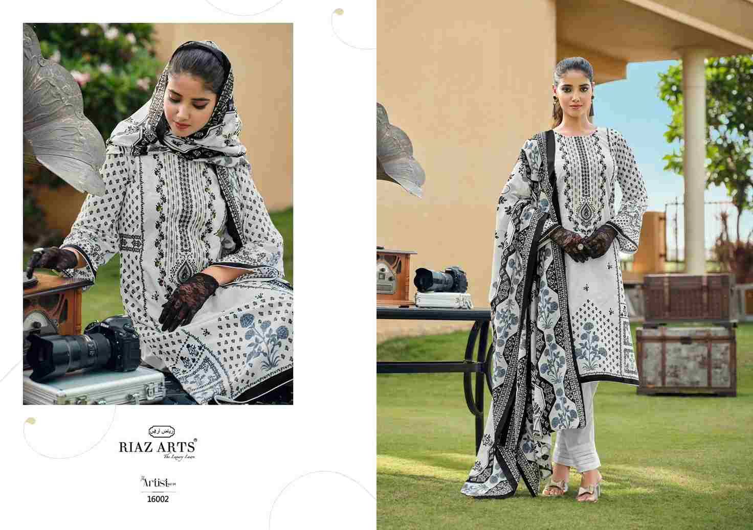 The Artist Vol-4 By Riaz Arts 16001 To 16008 Series Beautiful Festive Suits Stylish Fancy Colorful Casual Wear & Ethnic Wear Pure Lawn Print Dresses At Wholesale Price