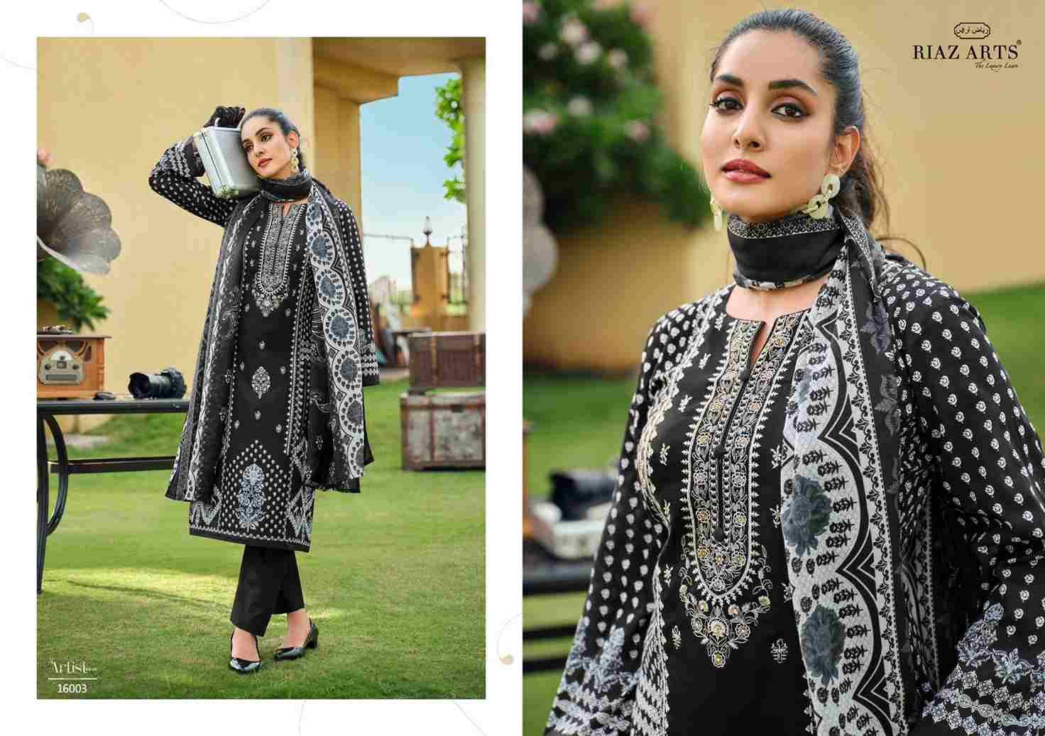 The Artist Vol-4 By Riaz Arts 16001 To 16008 Series Beautiful Festive Suits Stylish Fancy Colorful Casual Wear & Ethnic Wear Pure Lawn Print Dresses At Wholesale Price