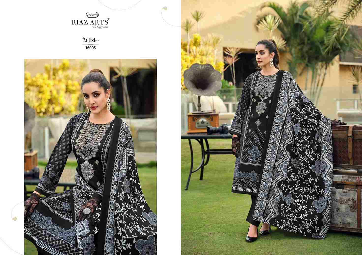 The Artist Vol-4 By Riaz Arts 16001 To 16008 Series Beautiful Festive Suits Stylish Fancy Colorful Casual Wear & Ethnic Wear Pure Lawn Print Dresses At Wholesale Price