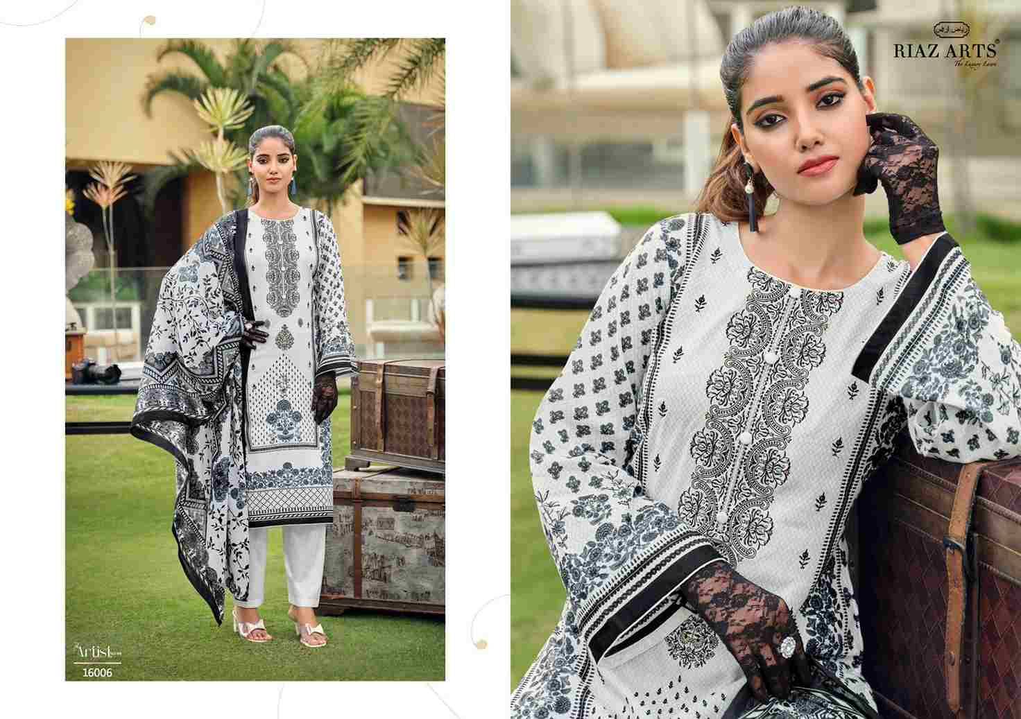 The Artist Vol-4 By Riaz Arts 16001 To 16008 Series Beautiful Festive Suits Stylish Fancy Colorful Casual Wear & Ethnic Wear Pure Lawn Print Dresses At Wholesale Price