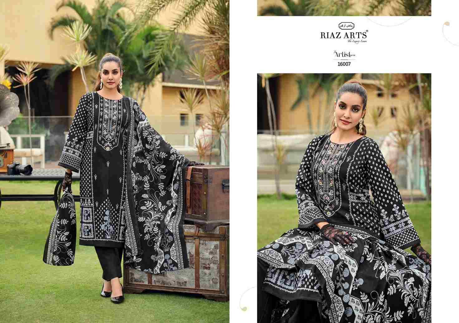 The Artist Vol-4 By Riaz Arts 16001 To 16008 Series Beautiful Festive Suits Stylish Fancy Colorful Casual Wear & Ethnic Wear Pure Lawn Print Dresses At Wholesale Price