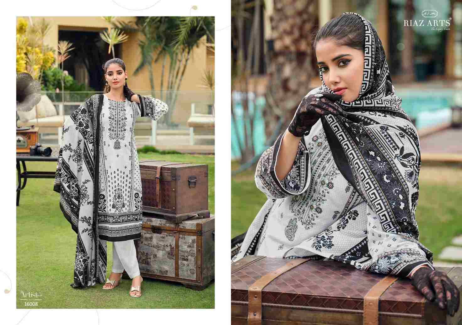 The Artist Vol-4 By Riaz Arts 16001 To 16008 Series Beautiful Festive Suits Stylish Fancy Colorful Casual Wear & Ethnic Wear Pure Lawn Print Dresses At Wholesale Price