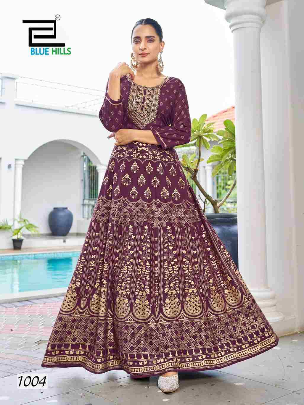 Walkway Special By Blue Hills 1001 To 1008 Series Designer Stylish Fancy Colorful Beautiful Party Wear & Ethnic Wear Collection Rayon Foil Gowns At Wholesale Price