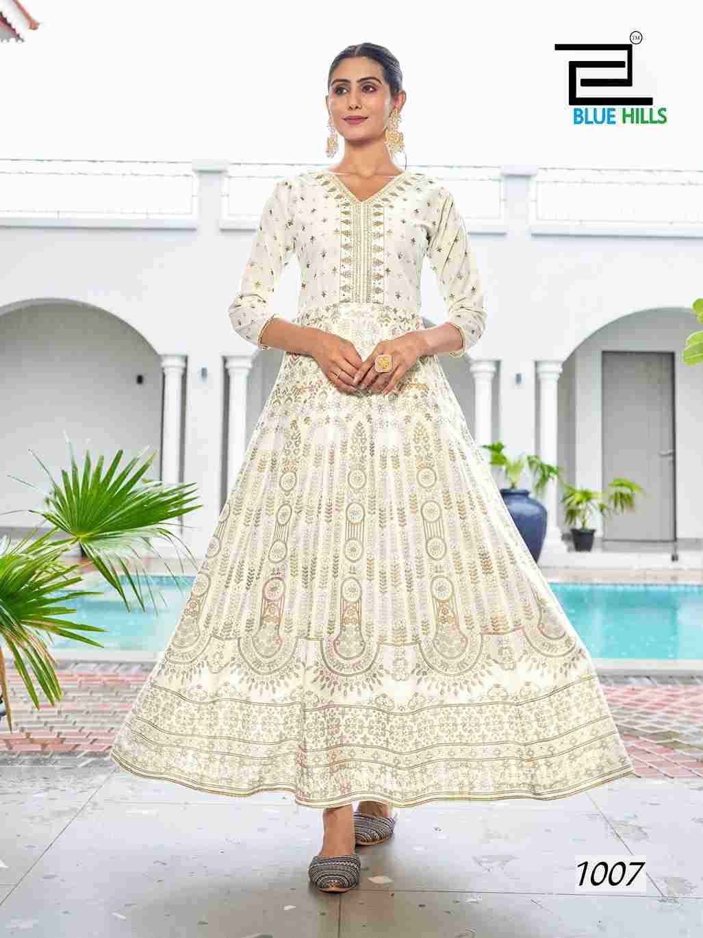 Walkway Special By Blue Hills 1001 To 1008 Series Designer Stylish Fancy Colorful Beautiful Party Wear & Ethnic Wear Collection Rayon Foil Gowns At Wholesale Price