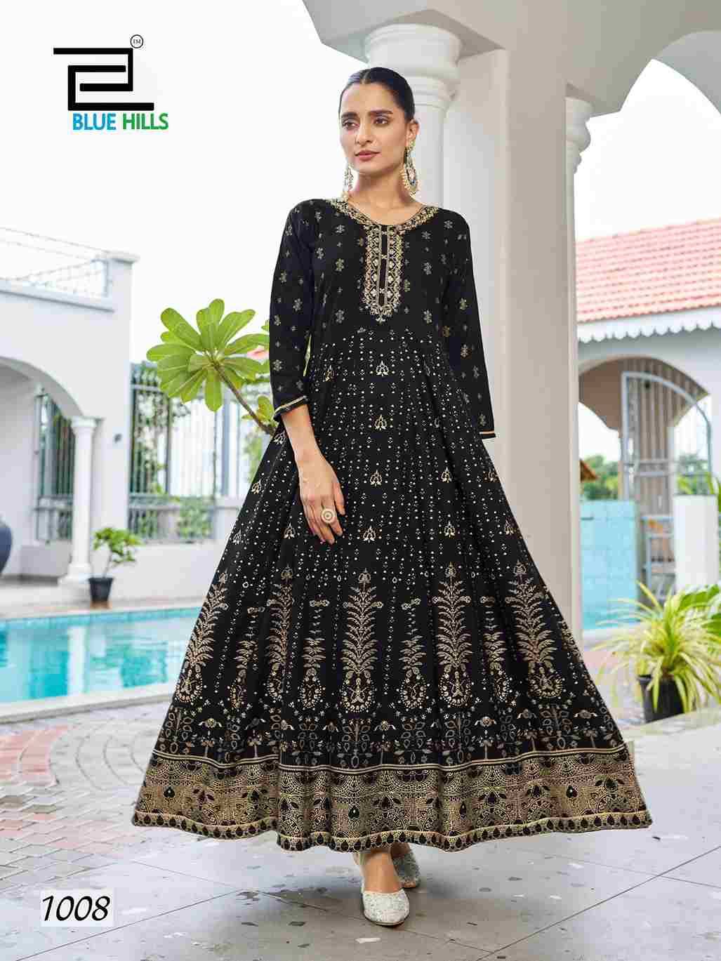 Walkway Special By Blue Hills 1001 To 1008 Series Designer Stylish Fancy Colorful Beautiful Party Wear & Ethnic Wear Collection Rayon Foil Gowns At Wholesale Price