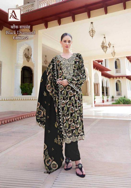 Black Diamond Vol-2 By Alok Suit 1605-001 To 1605-006 Series Beautiful Festive Suits Colorful Stylish Fancy Casual Wear & Ethnic Wear Pure Rayon Dresses At Wholesale Price