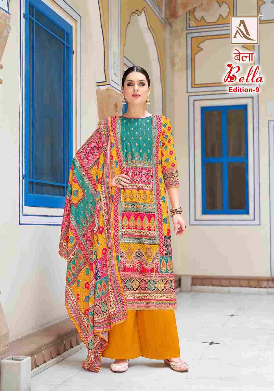 Bella Vol-9 By Alok Suit 1610-001 To 1610-006 Series Beautiful Festive Suits Stylish Fancy Colorful Casual Wear & Ethnic Wear Pure Muslin Print Dresses At Wholesale Price