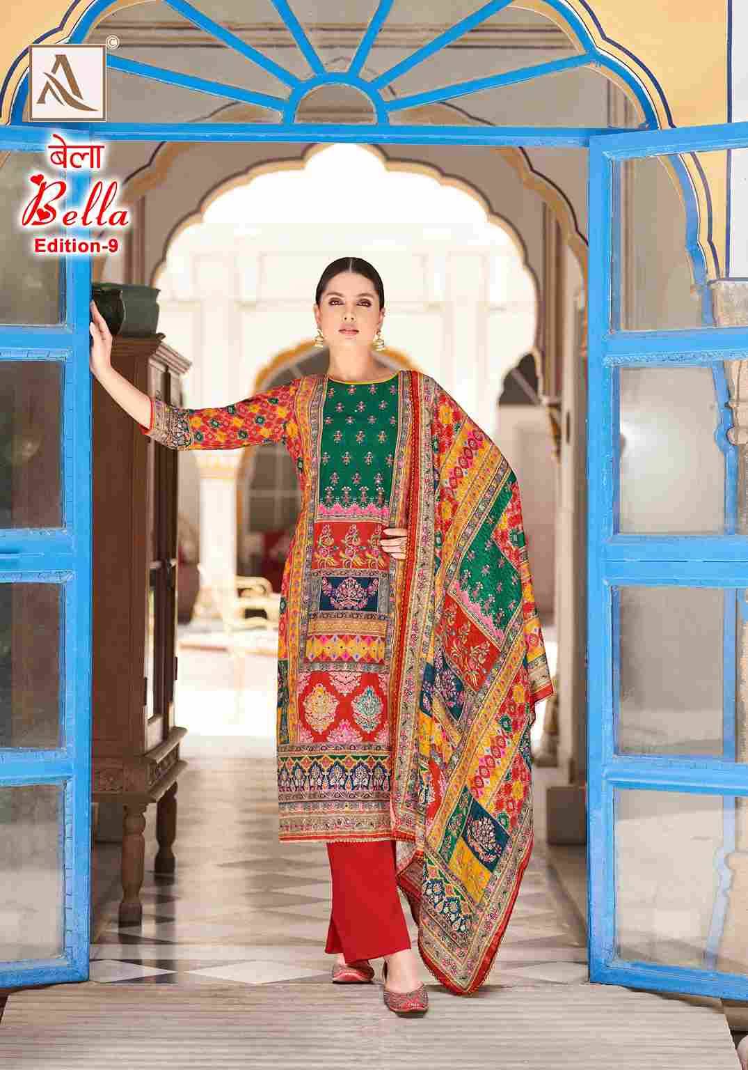 Bella Vol-9 By Alok Suit 1610-001 To 1610-006 Series Beautiful Festive Suits Stylish Fancy Colorful Casual Wear & Ethnic Wear Pure Muslin Print Dresses At Wholesale Price