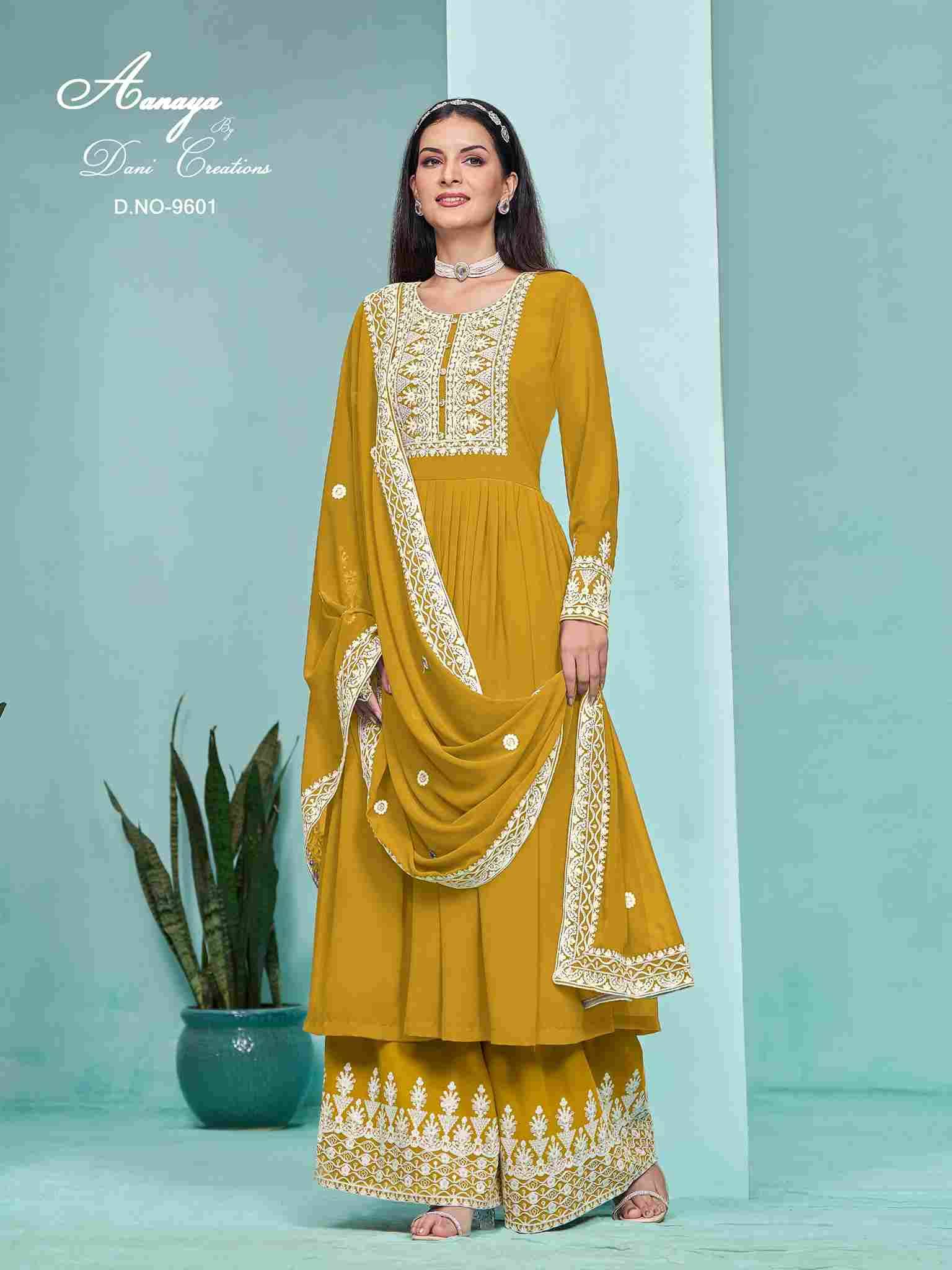 Aanaya Vol-196 By Twisha 9601 To 9604 Series Beautiful Sharara Suits Colorful Stylish Fancy Casual Wear & Ethnic Wear Faux Georgette Dresses At Wholesale Price