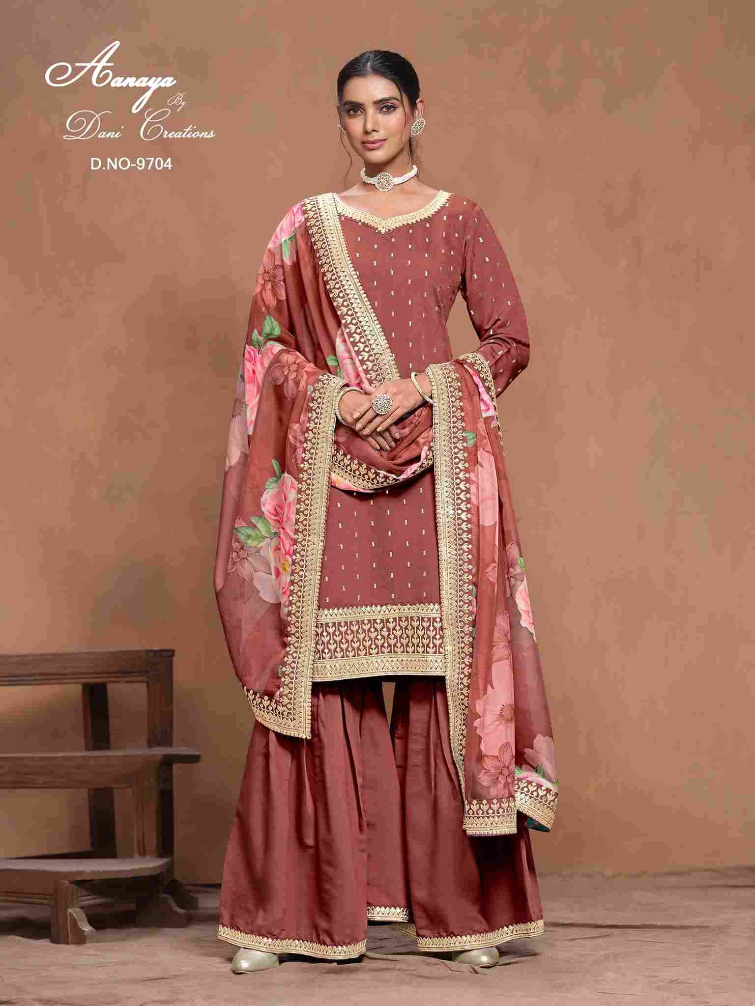 Aanaya Vol-197 By Twisha 9701 To 9704 Series Beautiful Sharara Suits Colorful Stylish Fancy Casual Wear & Ethnic Wear Roman Silk Dresses At Wholesale Price