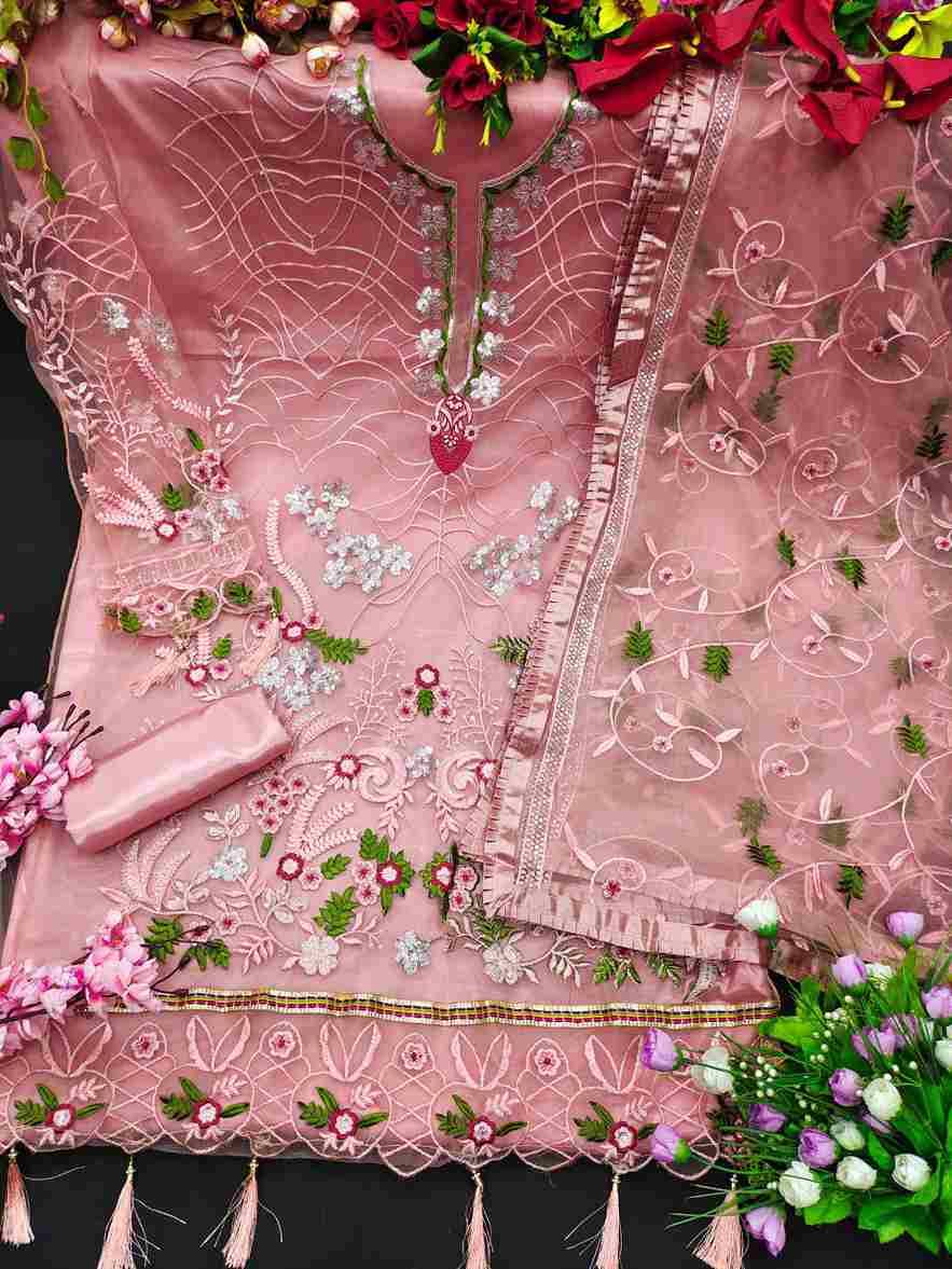 KF-117 Colours By Fashid Wholesale 117-A To 117-D Series Pakistani Suits Collection Beautiful Stylish Fancy Colorful Party Wear & Occasional Wear Heavy Net Embroidered Dresses At Wholesale Price