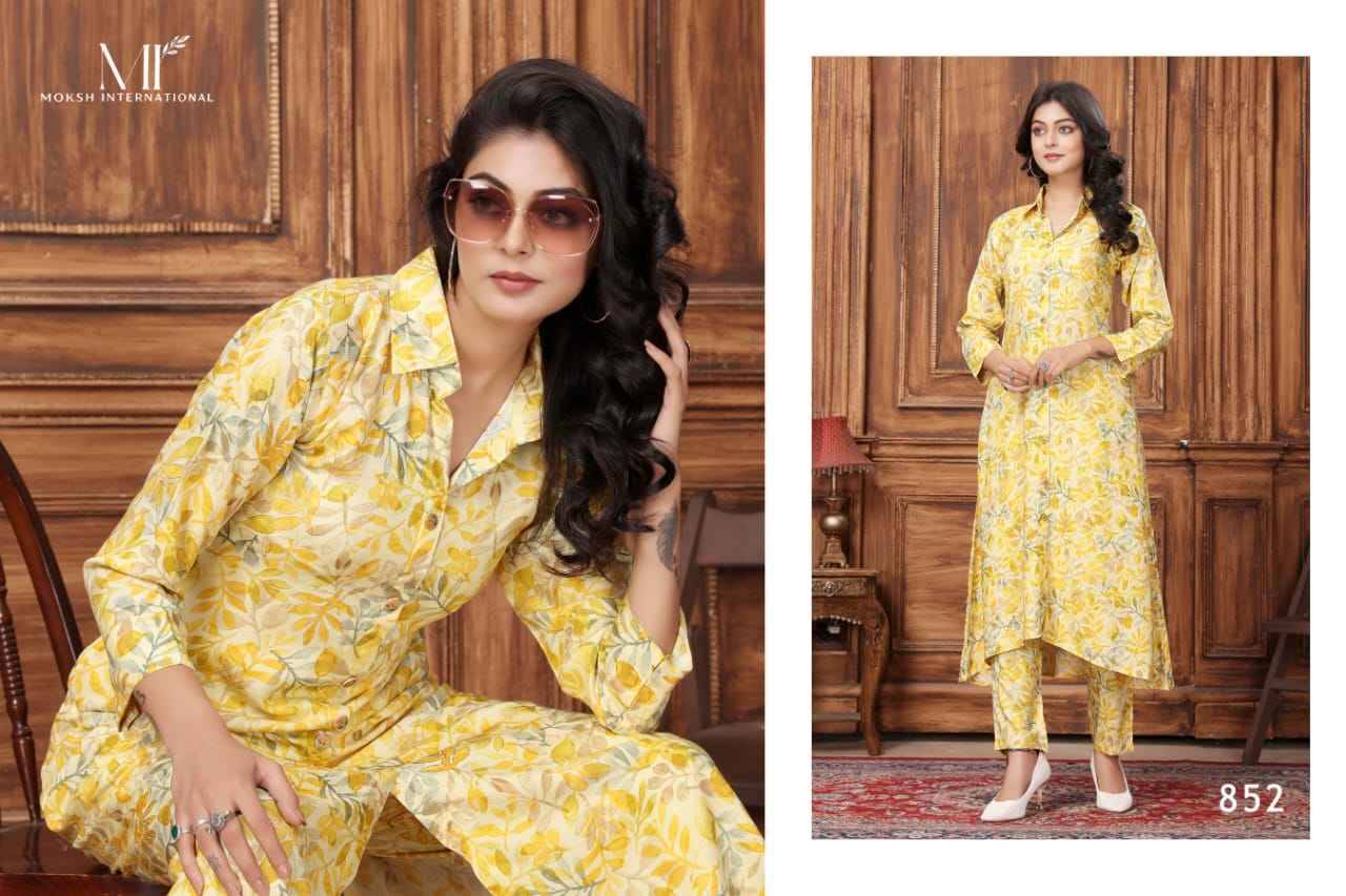 Wow Vol-2 By Moksh International 851 To 855 Series Designer Stylish Fancy Colorful Beautiful Party Wear & Ethnic Wear Collection Premium Rayon Co-Ord At Wholesale Price