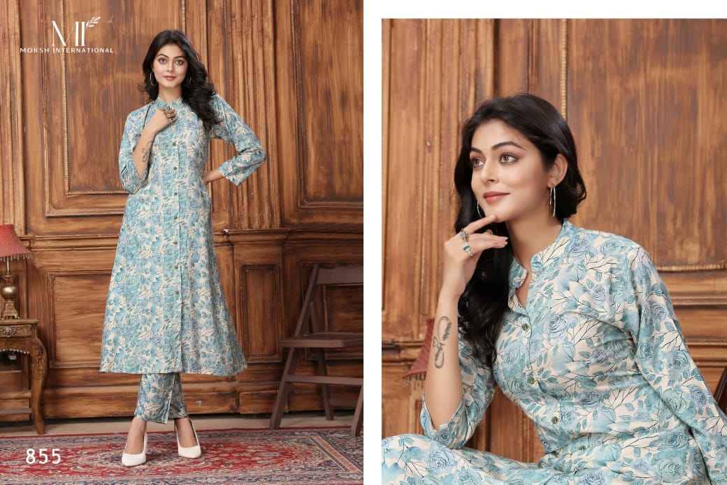 Wow Vol-2 By Moksh International 851 To 855 Series Designer Stylish Fancy Colorful Beautiful Party Wear & Ethnic Wear Collection Premium Rayon Co-Ord At Wholesale Price