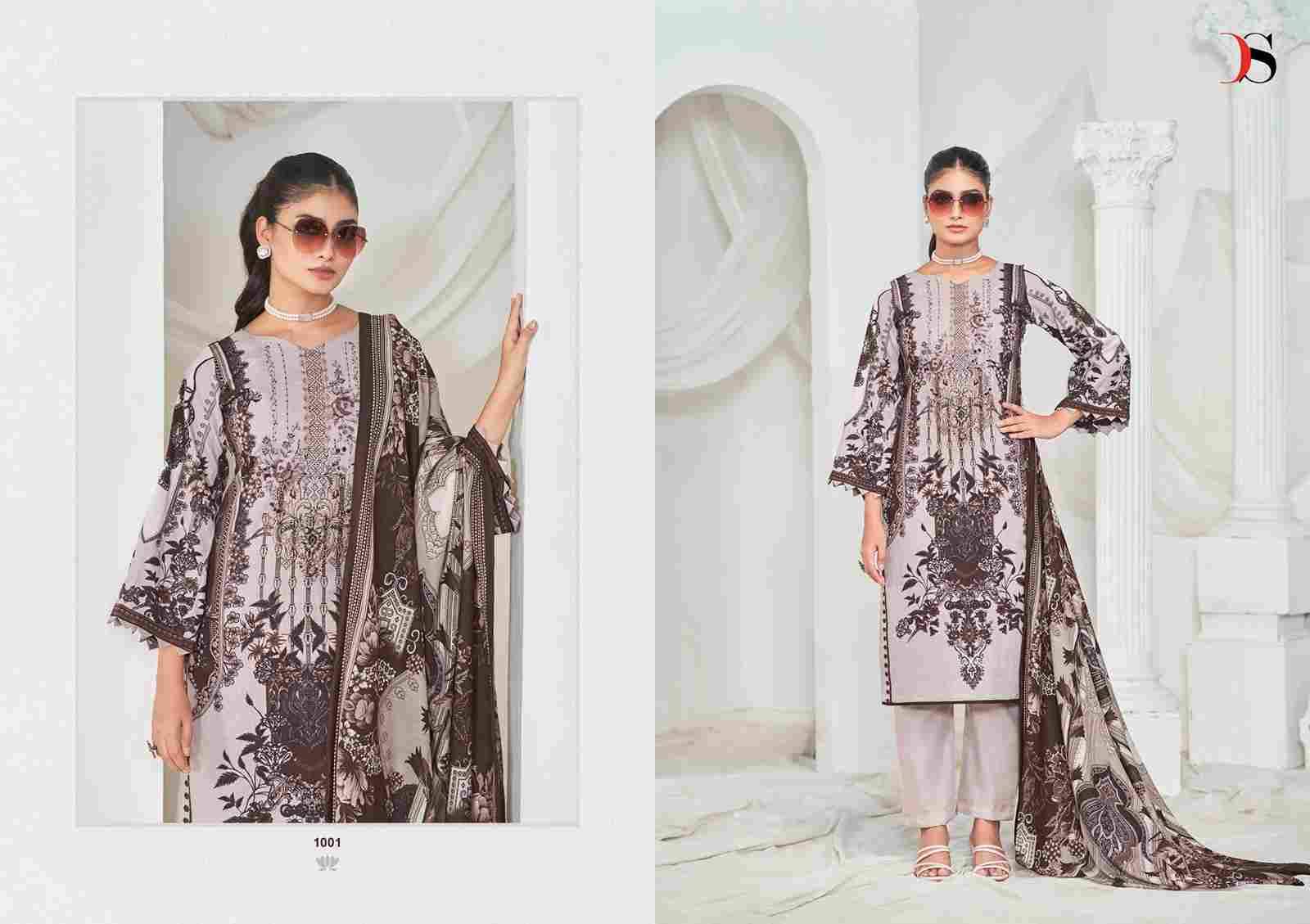 Gulnoor By Deepsy Suits 1001 To 1006 Series Pakistani Stylish Beautiful Colourful Printed & Embroidered Party Wear & Occasional Wear Pure Cotton Dresses At Wholesale Price