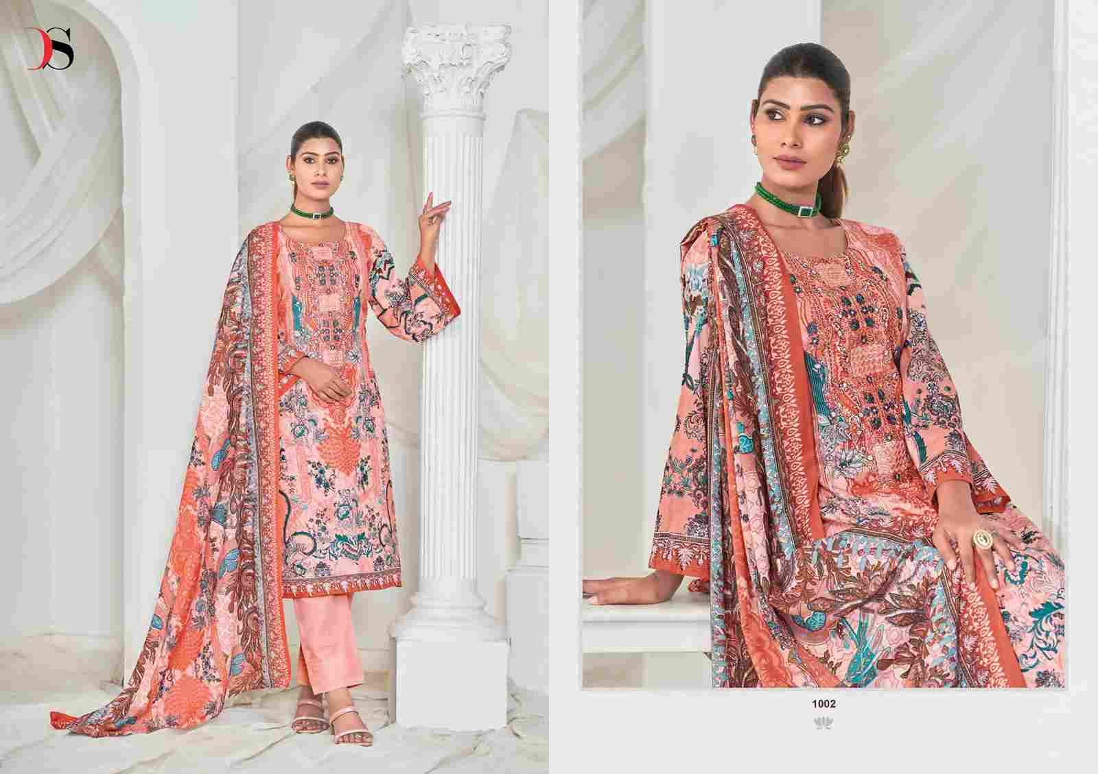 Gulnoor By Deepsy Suits 1001 To 1006 Series Pakistani Stylish Beautiful Colourful Printed & Embroidered Party Wear & Occasional Wear Pure Cotton Dresses At Wholesale Price