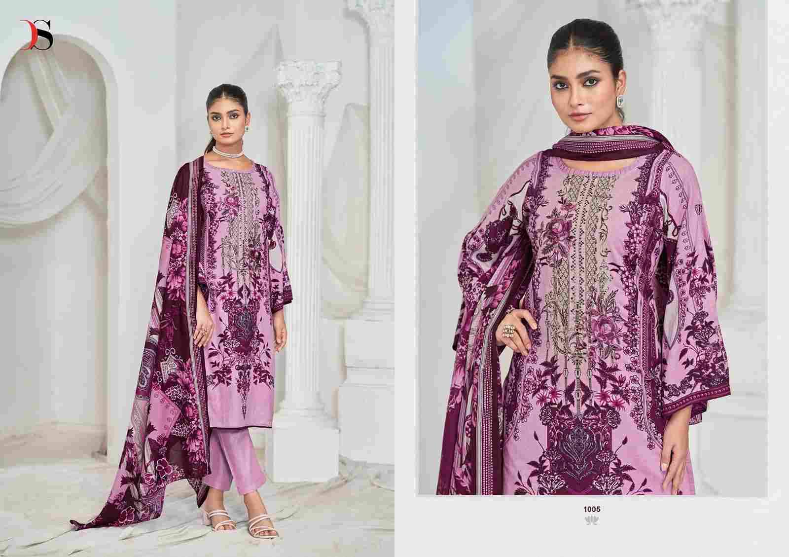 Gulnoor By Deepsy Suits 1001 To 1006 Series Pakistani Stylish Beautiful Colourful Printed & Embroidered Party Wear & Occasional Wear Pure Cotton Dresses At Wholesale Price