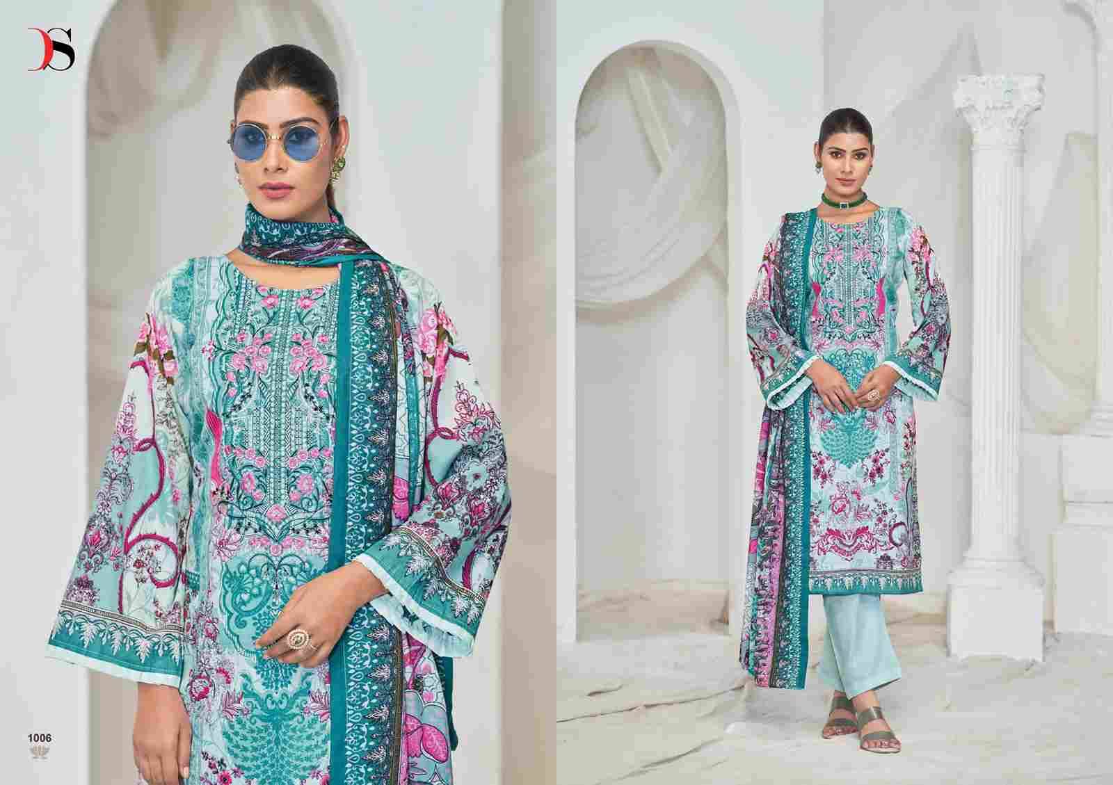 Gulnoor By Deepsy Suits 1001 To 1006 Series Pakistani Stylish Beautiful Colourful Printed & Embroidered Party Wear & Occasional Wear Pure Cotton Dresses At Wholesale Price