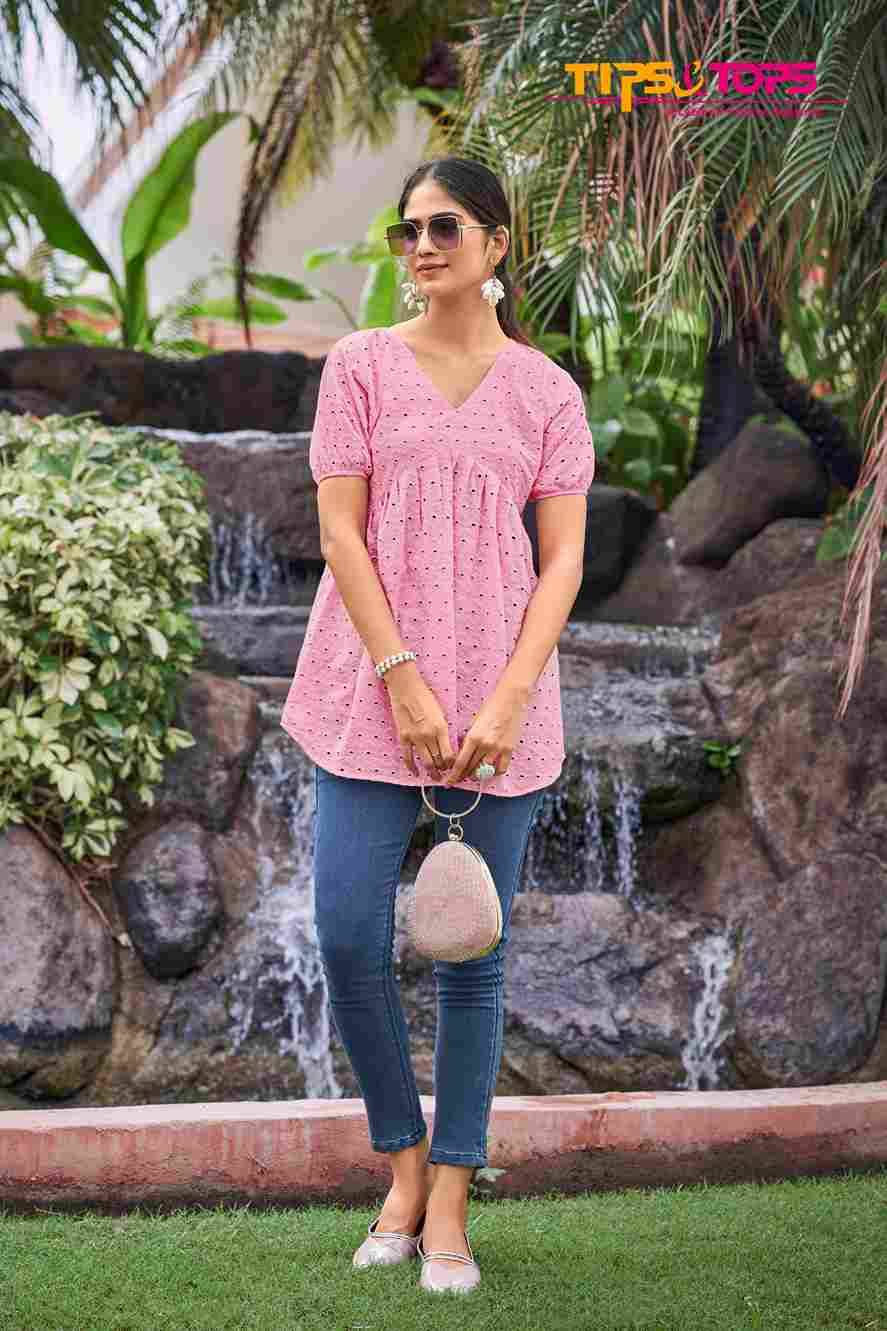 Rainbow By Tips And Tops 1001 To 1006 Series Designer Stylish Fancy Colorful Beautiful Party Wear & Ethnic Wear Collection Cotton Tops At Wholesale Price