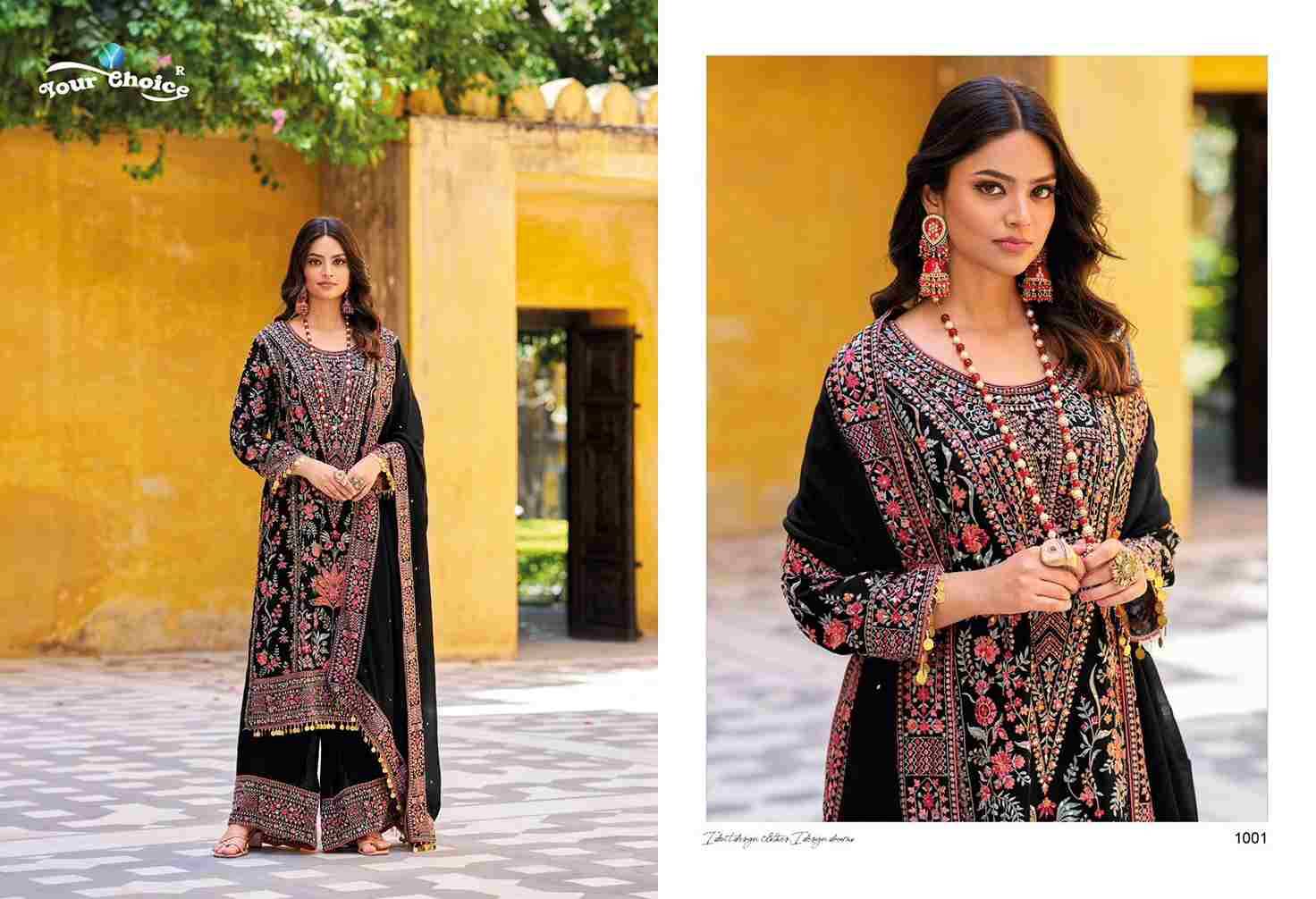 Maria.B By Your Choice 1001 To 1002 Series Sharara Suits Beautiful Fancy Colorful Stylish Party Wear & Occasional Wear Pure Chinnon Dresses At Wholesale Price