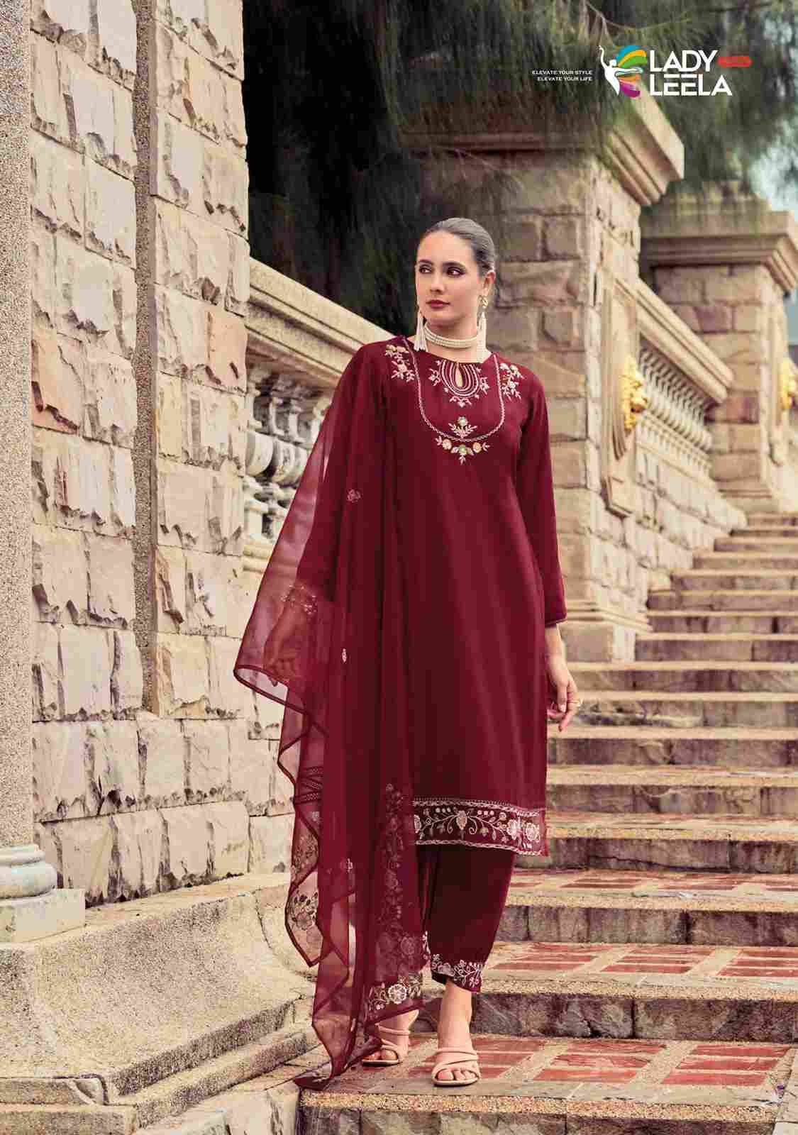 Afsana By Lady Leela 1341 To 1346 Series Beautiful Festive Suits Colorful Stylish Fancy Casual Wear & Ethnic Wear Viscose Silk Dresses At Wholesale Price