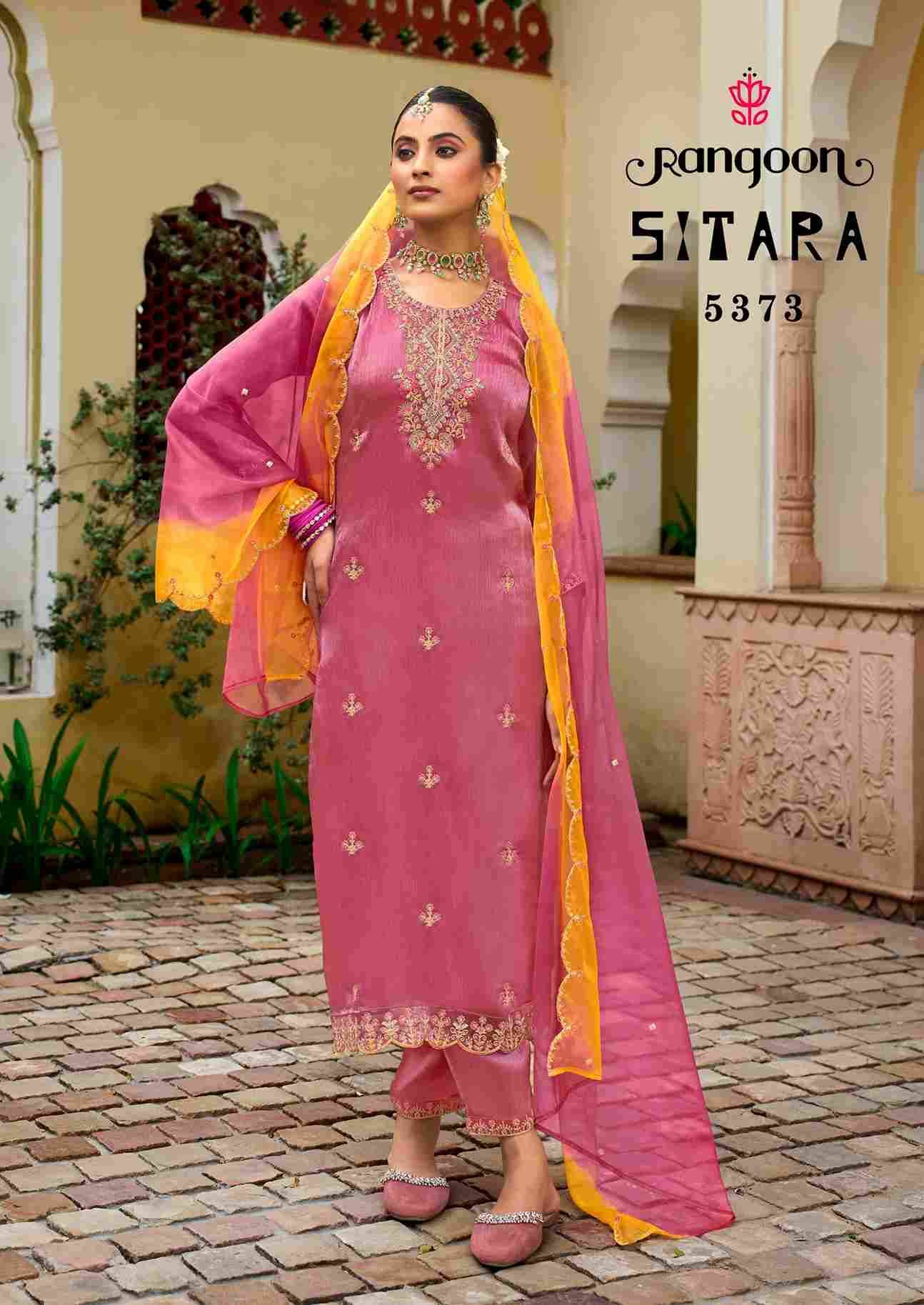 Sitara By Rangoon 5371 To 5374 Series Beautiful Festive Suits Colorful Stylish Fancy Casual Wear & Ethnic Wear Silk With Work Dresses At Wholesale Price