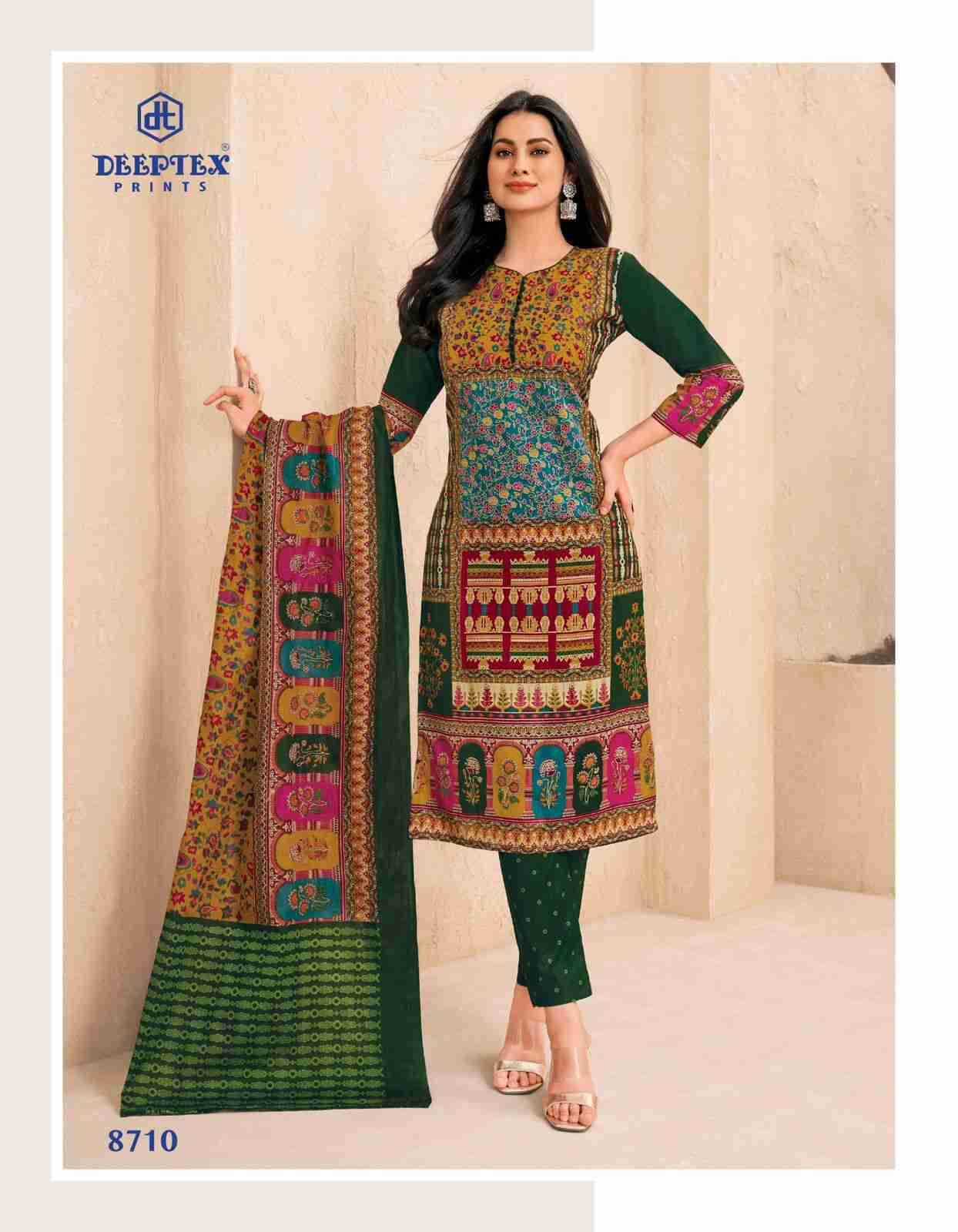 Miss India Vol-87 By Deeptex Prints 8701 To 8726 Series Beautiful Festive Suits Stylish Fancy Colorful Casual Wear & Ethnic Wear Cotton Print Dresses At Wholesale Price