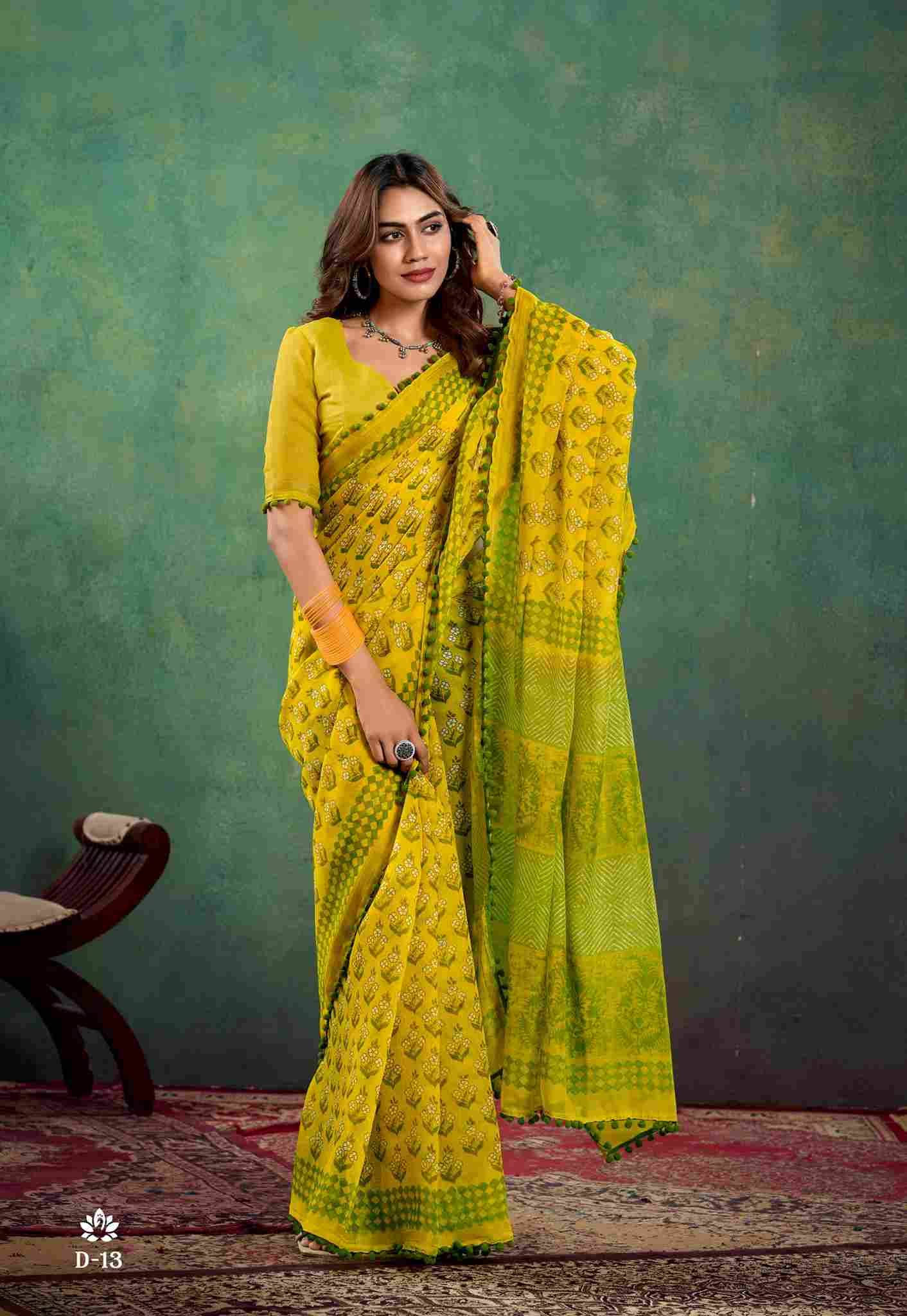 Pumpum Vol-13 By SR 13-A To 13-J Series Indian Traditional Wear Collection Beautiful Stylish Fancy Colorful Party Wear & Occasional Wear Mal Mal Cotton Sarees At Wholesale Price