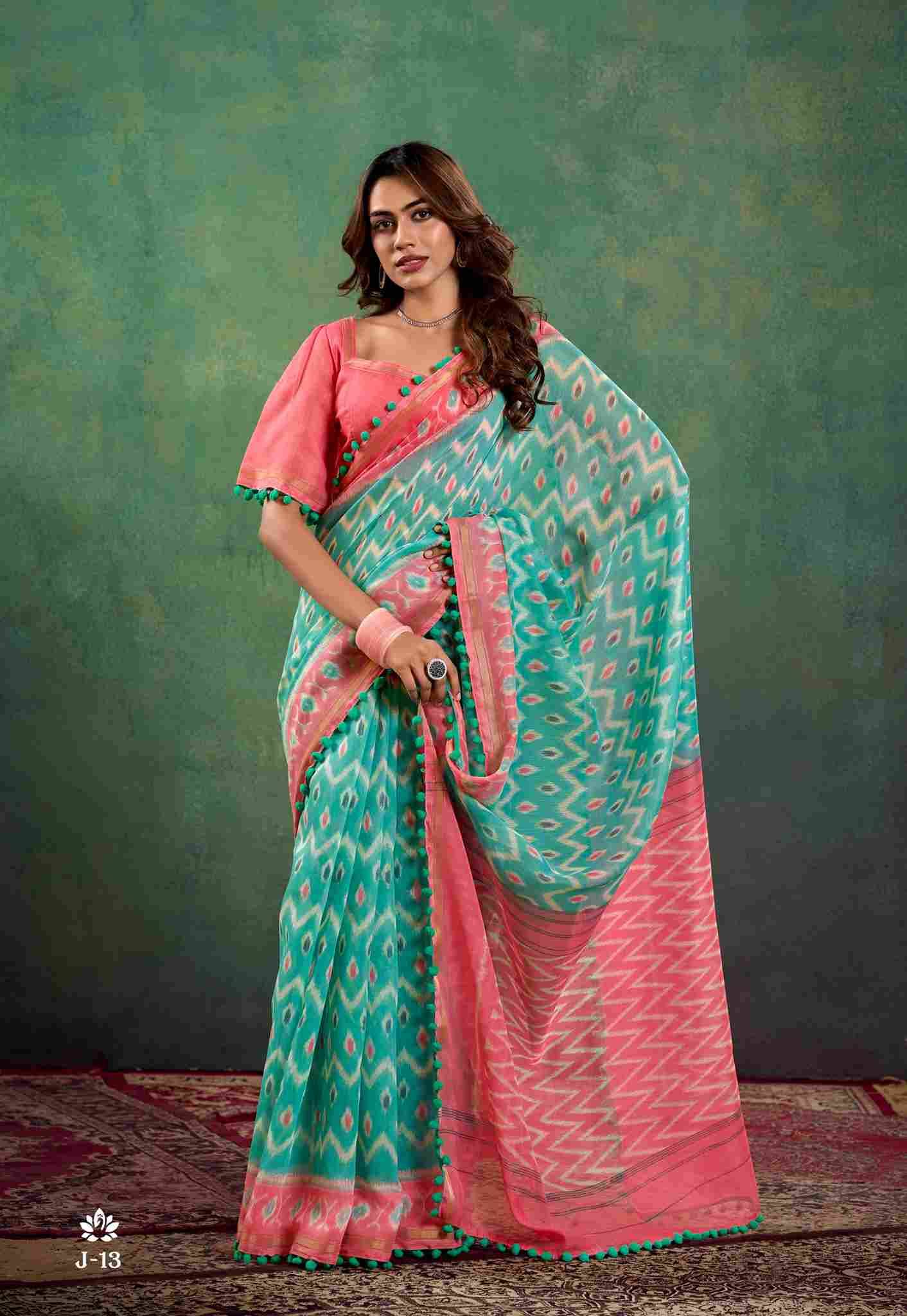 Pumpum Vol-13 By SR 13-A To 13-J Series Indian Traditional Wear Collection Beautiful Stylish Fancy Colorful Party Wear & Occasional Wear Mal Mal Cotton Sarees At Wholesale Price