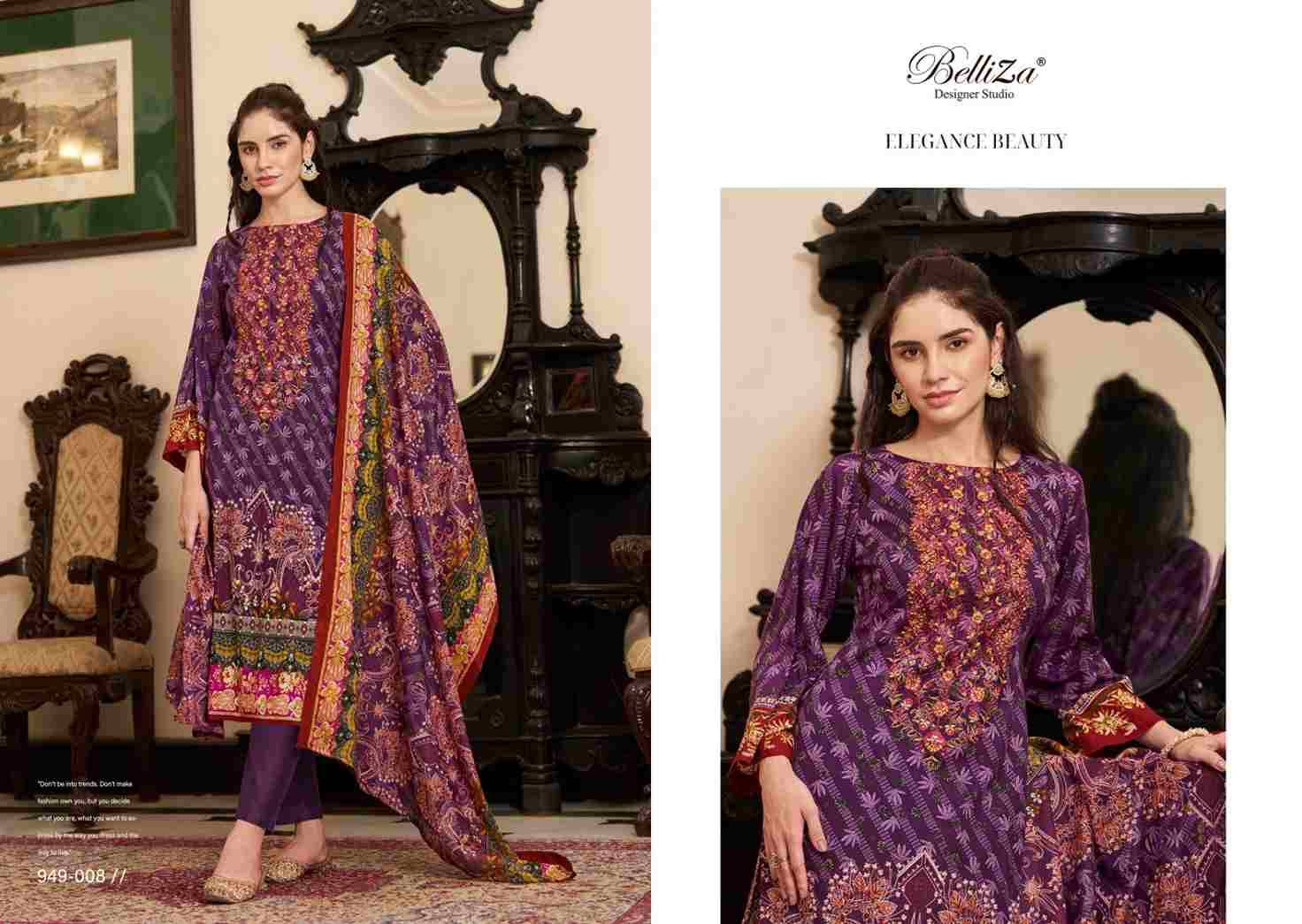 Naira Vol-67 By Belliza 949-001 To 949-008 Series Beautiful Festive Suits Stylish Fancy Colorful Casual Wear & Ethnic Wear Pure Cotton Print Dresses At Wholesale Price