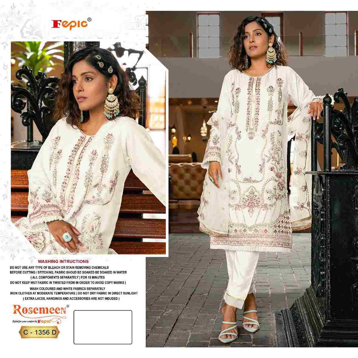 Fepic 1356 Colours By Fepic Beautiful Pakistani Suits Stylish Fancy Colorful Party Wear & Occasional Wear Organza Embroidered Dresses At Wholesale Price