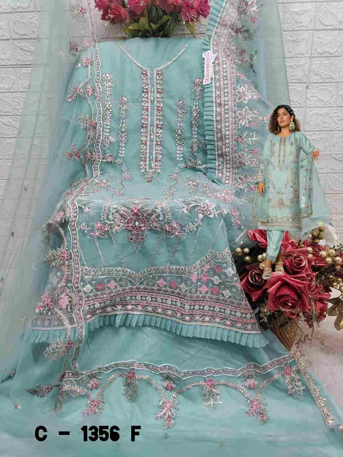 Fepic 1356 Colours By Fepic Beautiful Pakistani Suits Stylish Fancy Colorful Party Wear & Occasional Wear Organza Embroidered Dresses At Wholesale Price